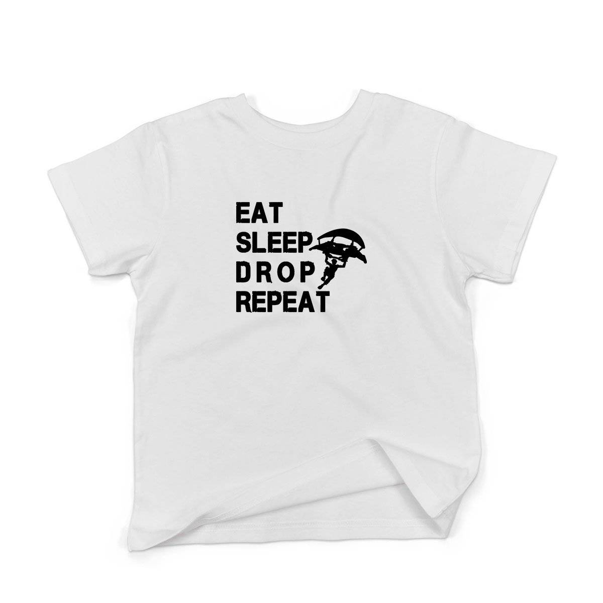 Epic Label Tshirt Eat Sleep Drop Repeat T-Shirt Enfant