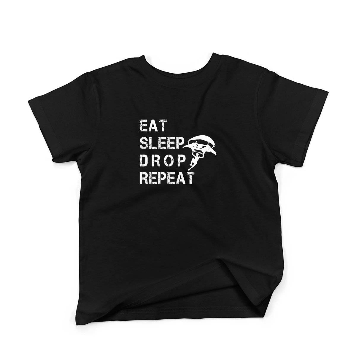 Epic Label Tshirt Eat Sleep Drop Repeat T-Shirt Enfant