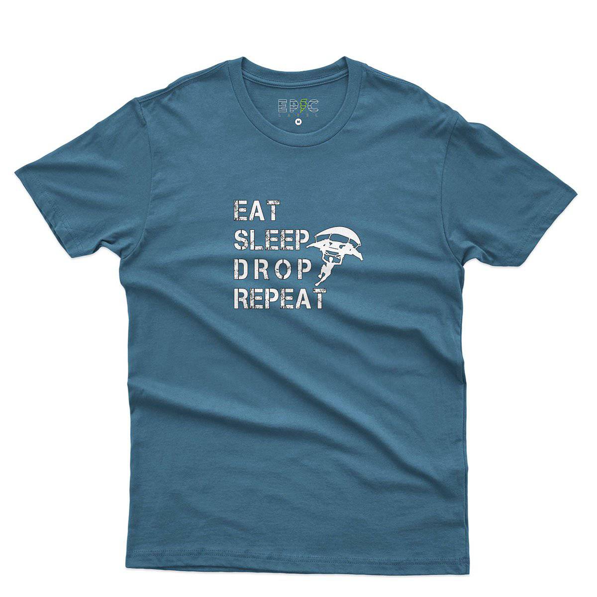 Epic Label Tshirt Eat Sleep Drop Repeat T-Shirt Pour Homme