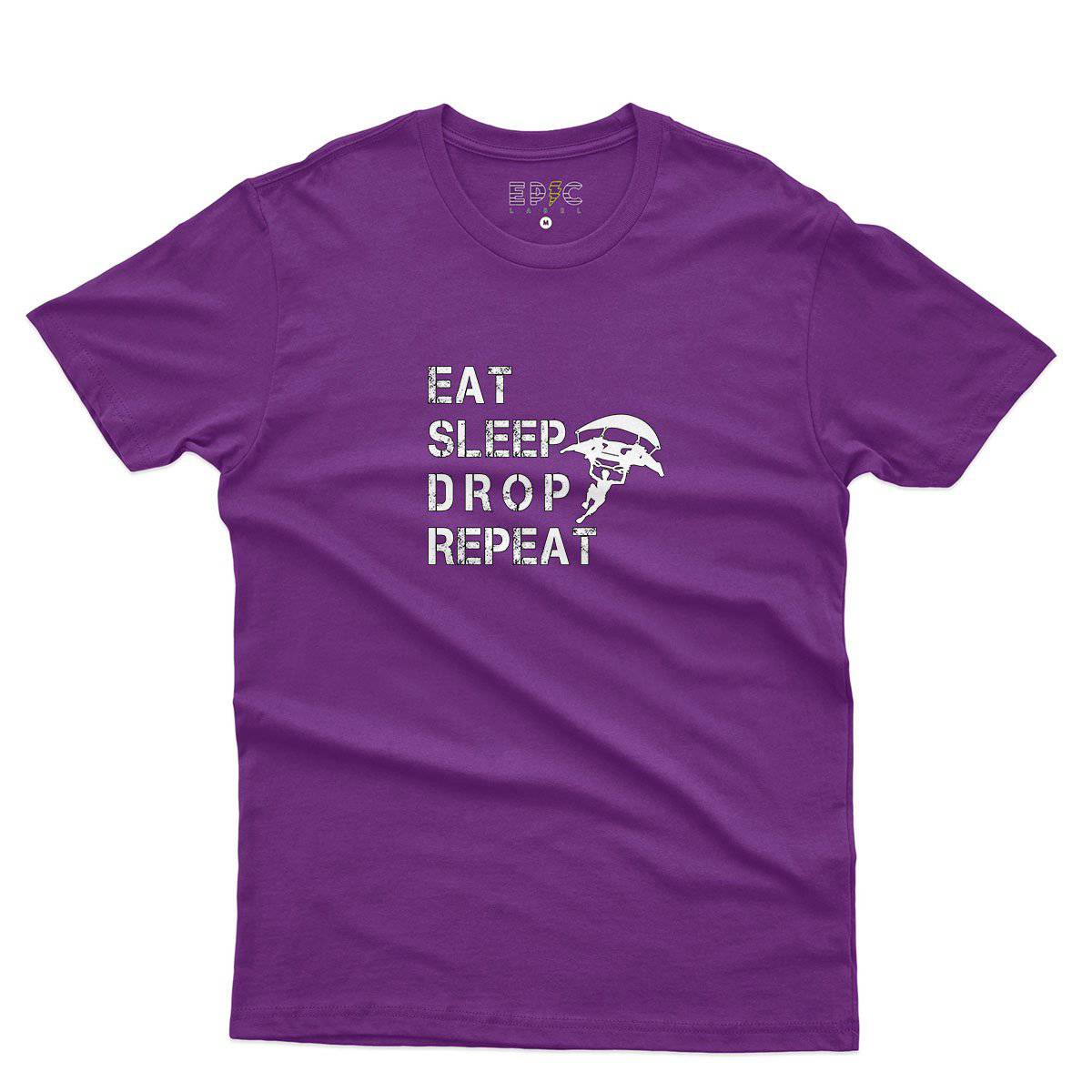 Epic Label Tshirt Eat Sleep Drop Repeat T-Shirt Pour Homme