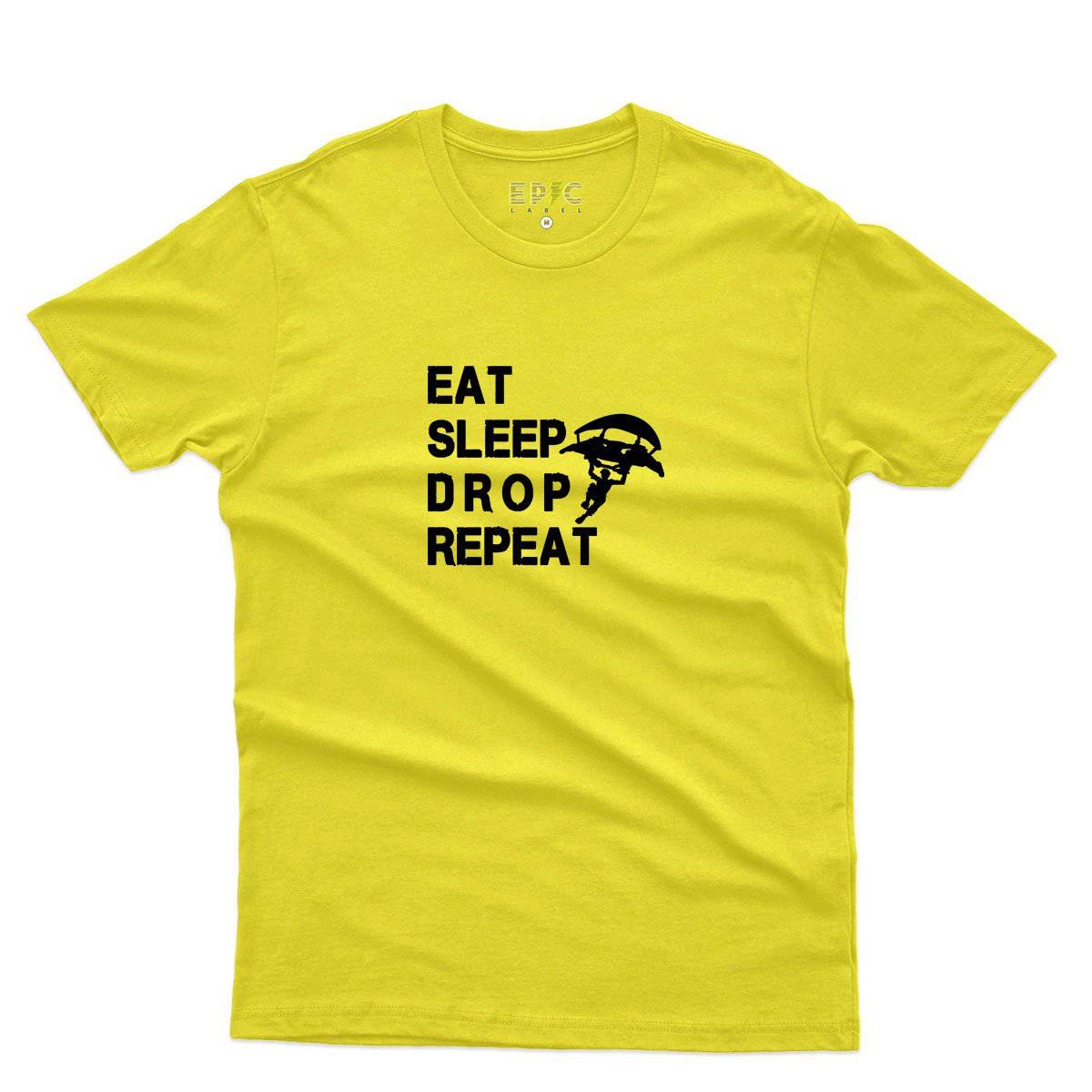 Epic Label Tshirt Eat Sleep Drop Repeat T-Shirt Pour Homme
