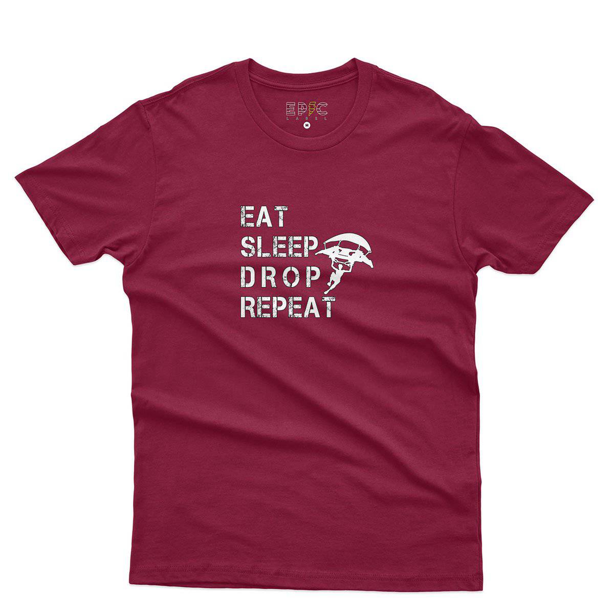 Epic Label Tshirt Eat Sleep Drop Repeat T-Shirt Pour Homme