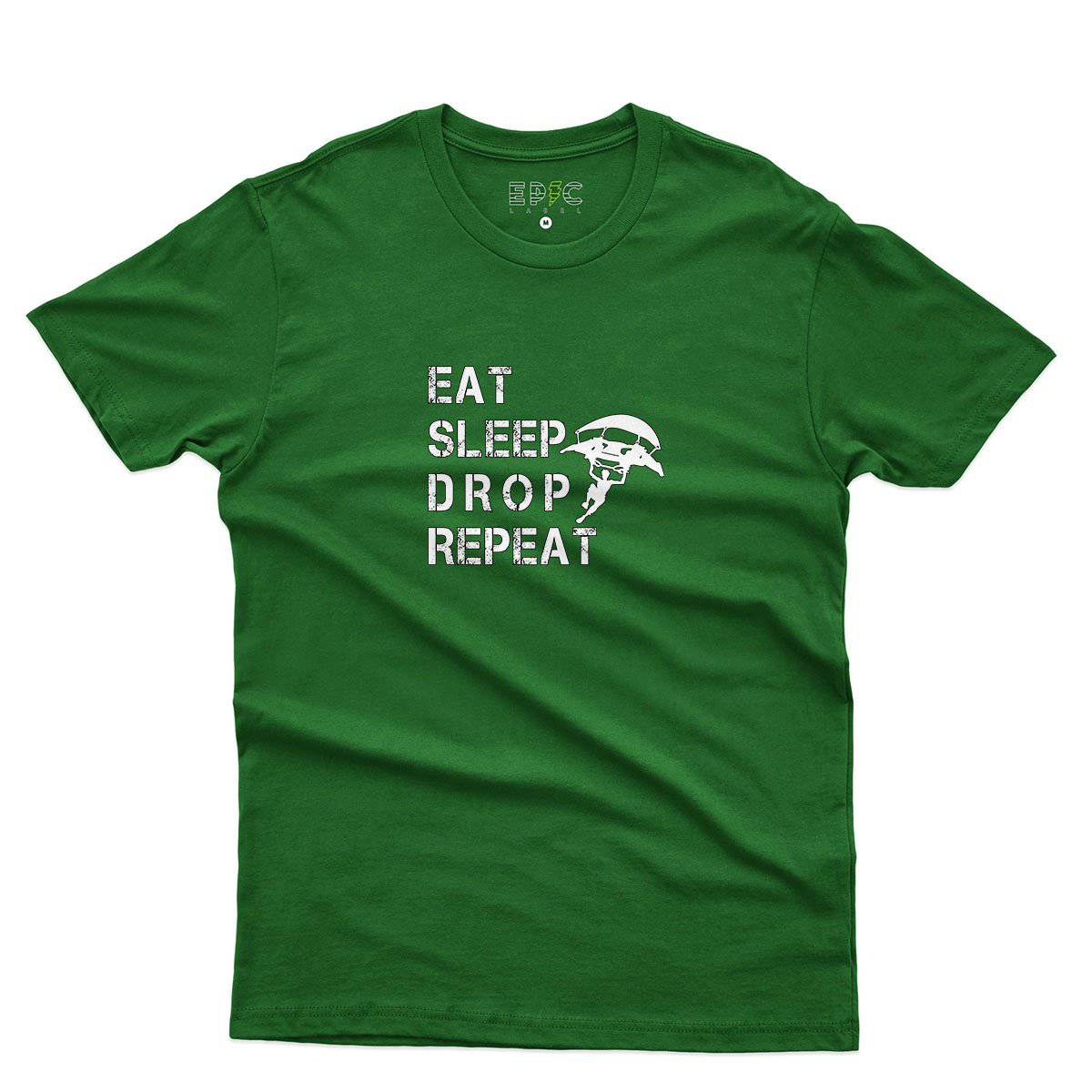 Epic Label Tshirt Eat Sleep Drop Repeat T-Shirt Pour Homme
