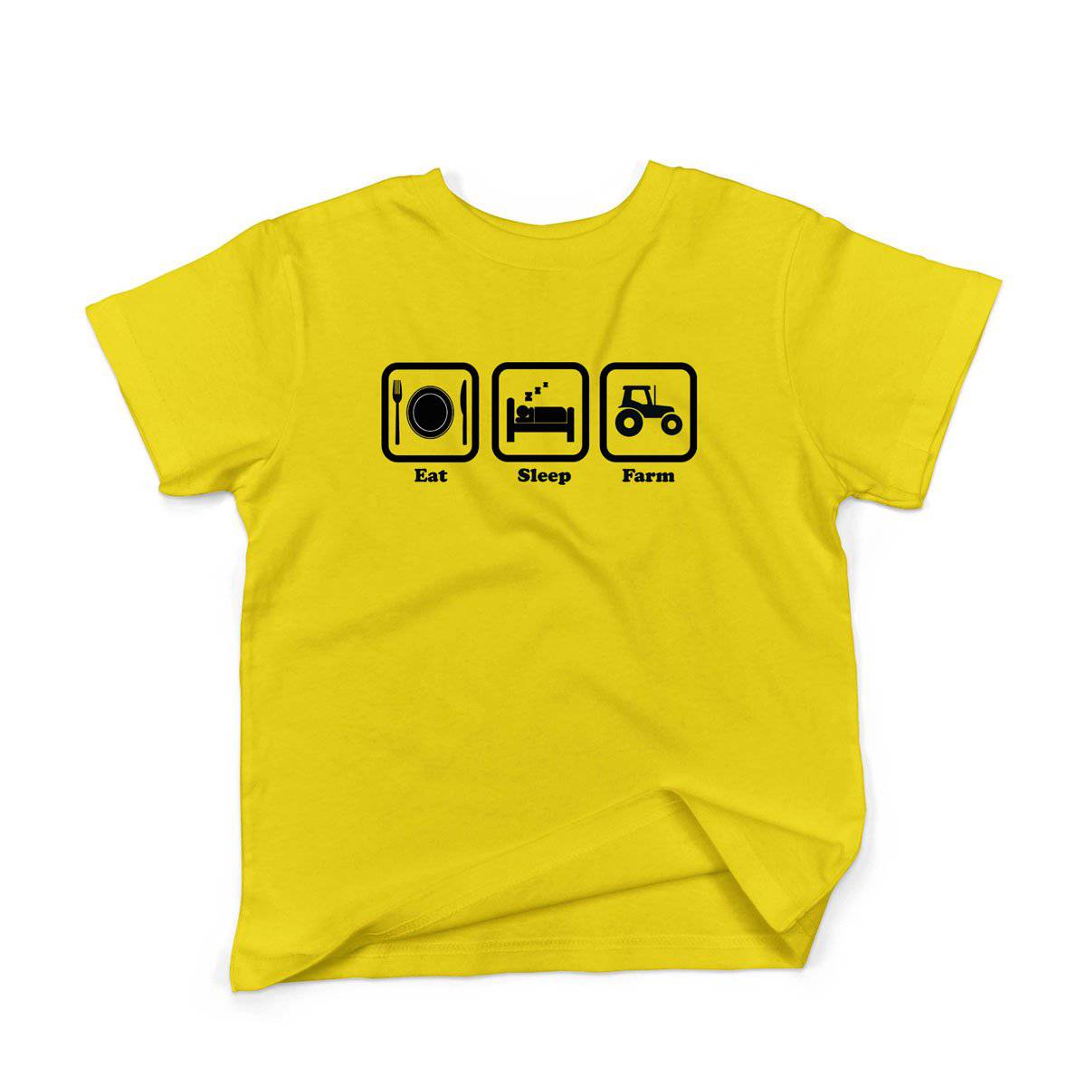 Epic Label Tshirt Eat Sleep Farm T-Shirt Enfant