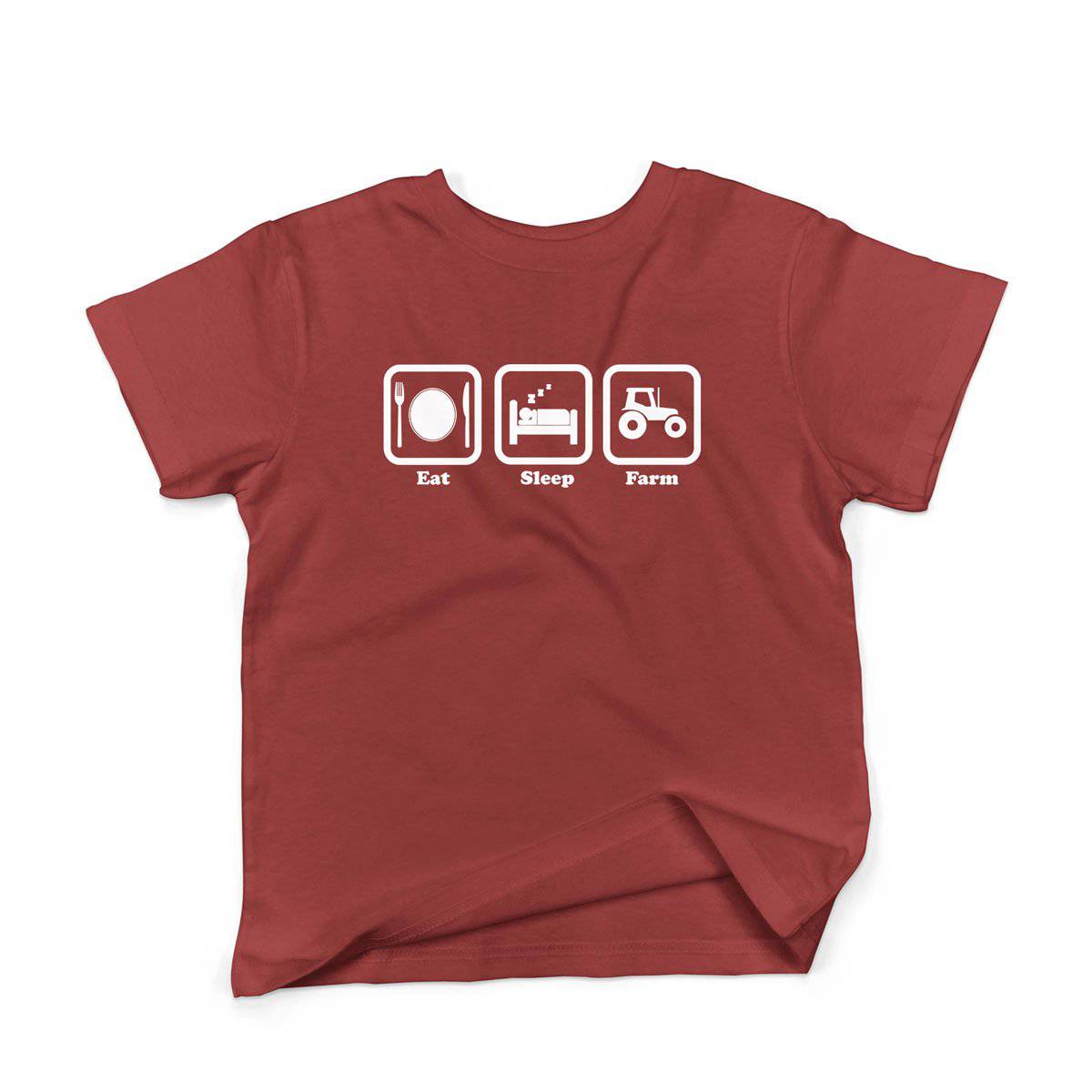 Epic Label Tshirt Eat Sleep Farm T-Shirt Enfant