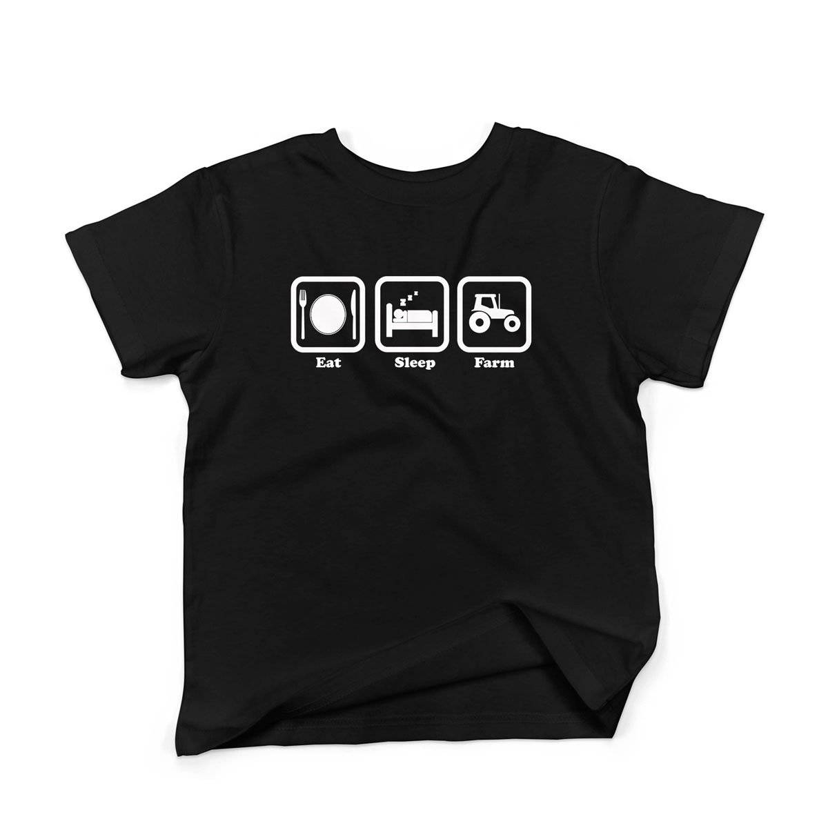 Epic Label Tshirt Eat Sleep Farm T-Shirt Enfant