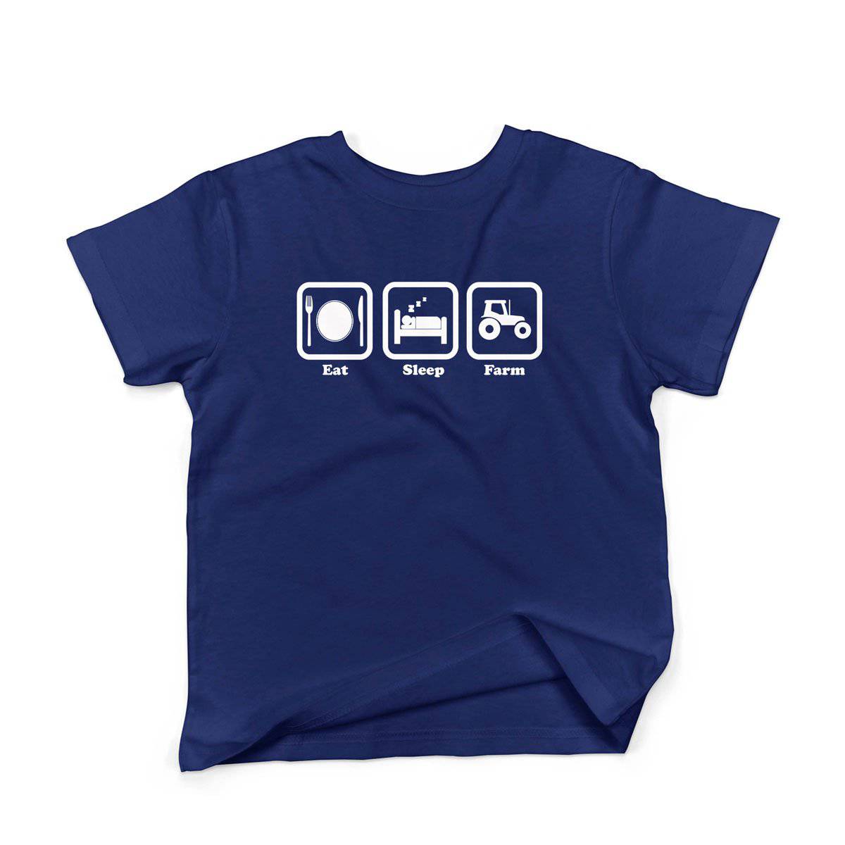 Epic Label Tshirt Eat Sleep Farm T-Shirt Enfant