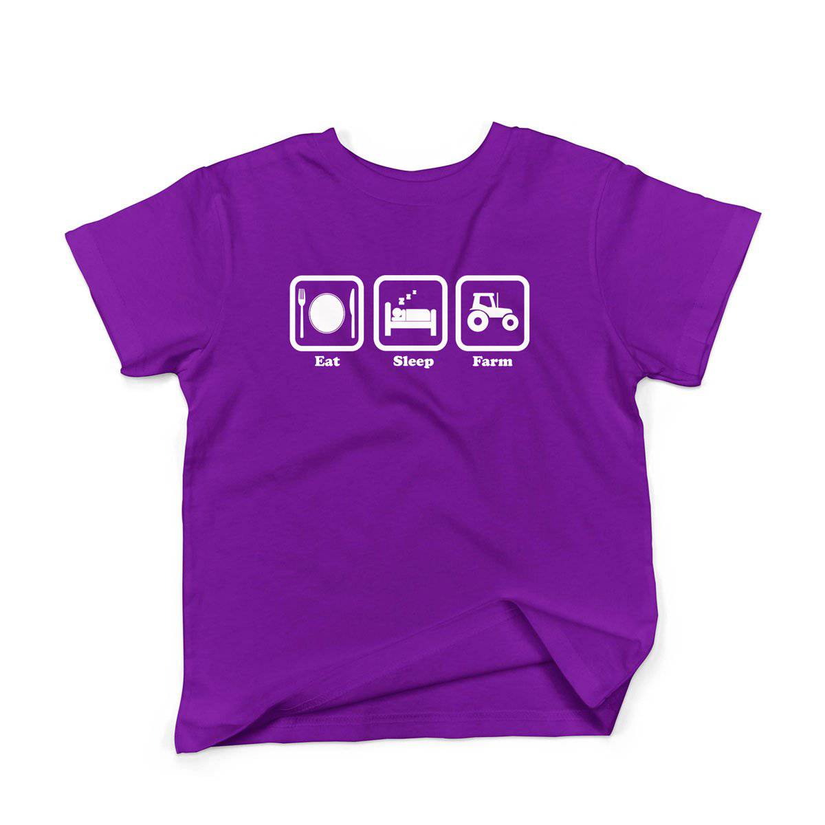 Epic Label Tshirt Eat Sleep Farm T-Shirt Enfant