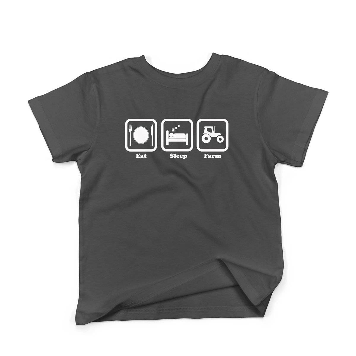 Epic Label Tshirt Eat Sleep Farm T-Shirt Enfant
