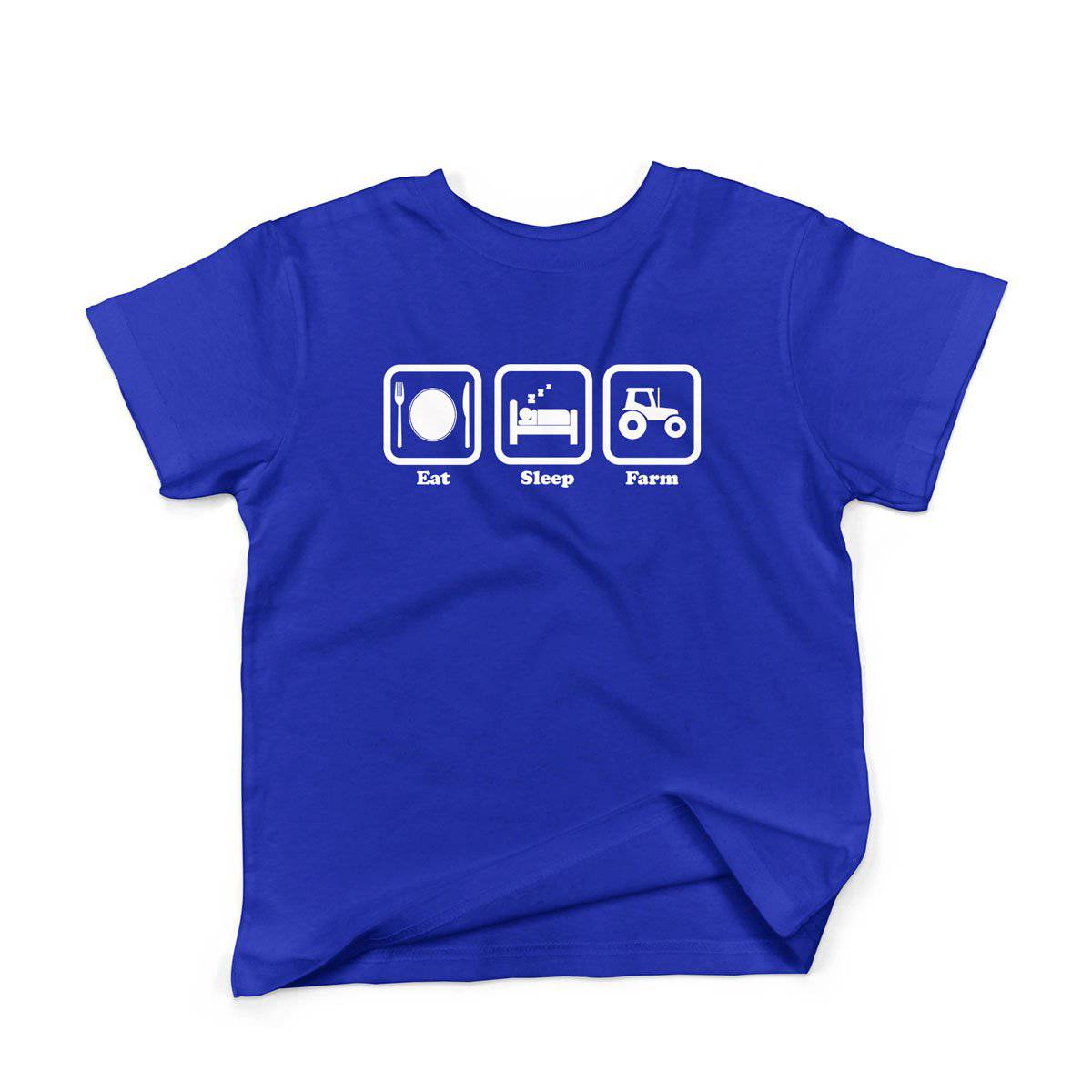 Epic Label Tshirt Eat Sleep Farm T-Shirt Enfant
