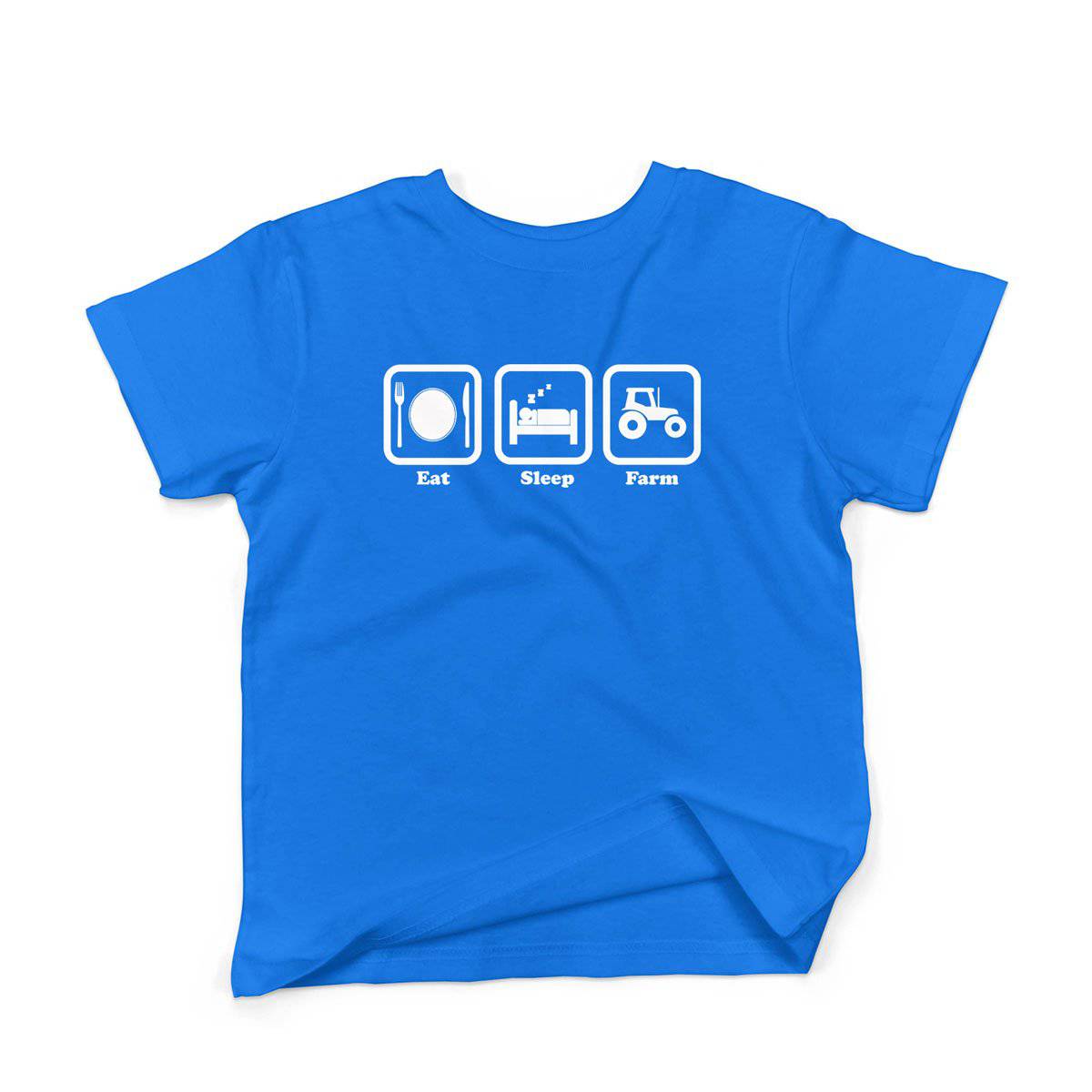 Epic Label Tshirt Eat Sleep Farm T-Shirt Enfant