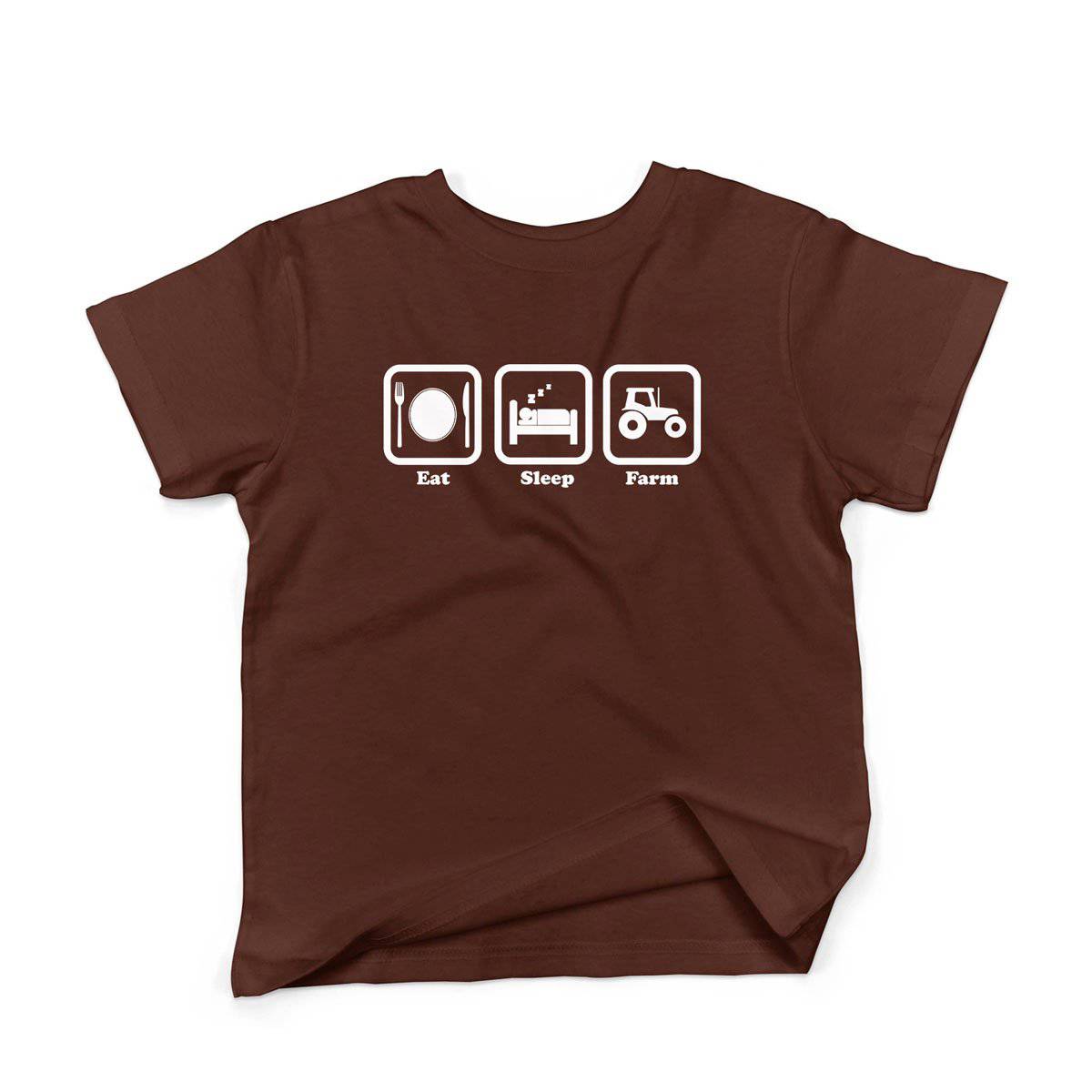 Epic Label Tshirt Eat Sleep Farm T-Shirt Enfant