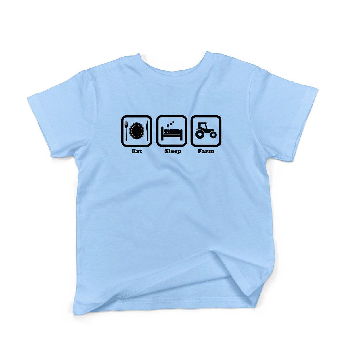 Epic Label Tshirt Eat Sleep Farm T-Shirt Enfant