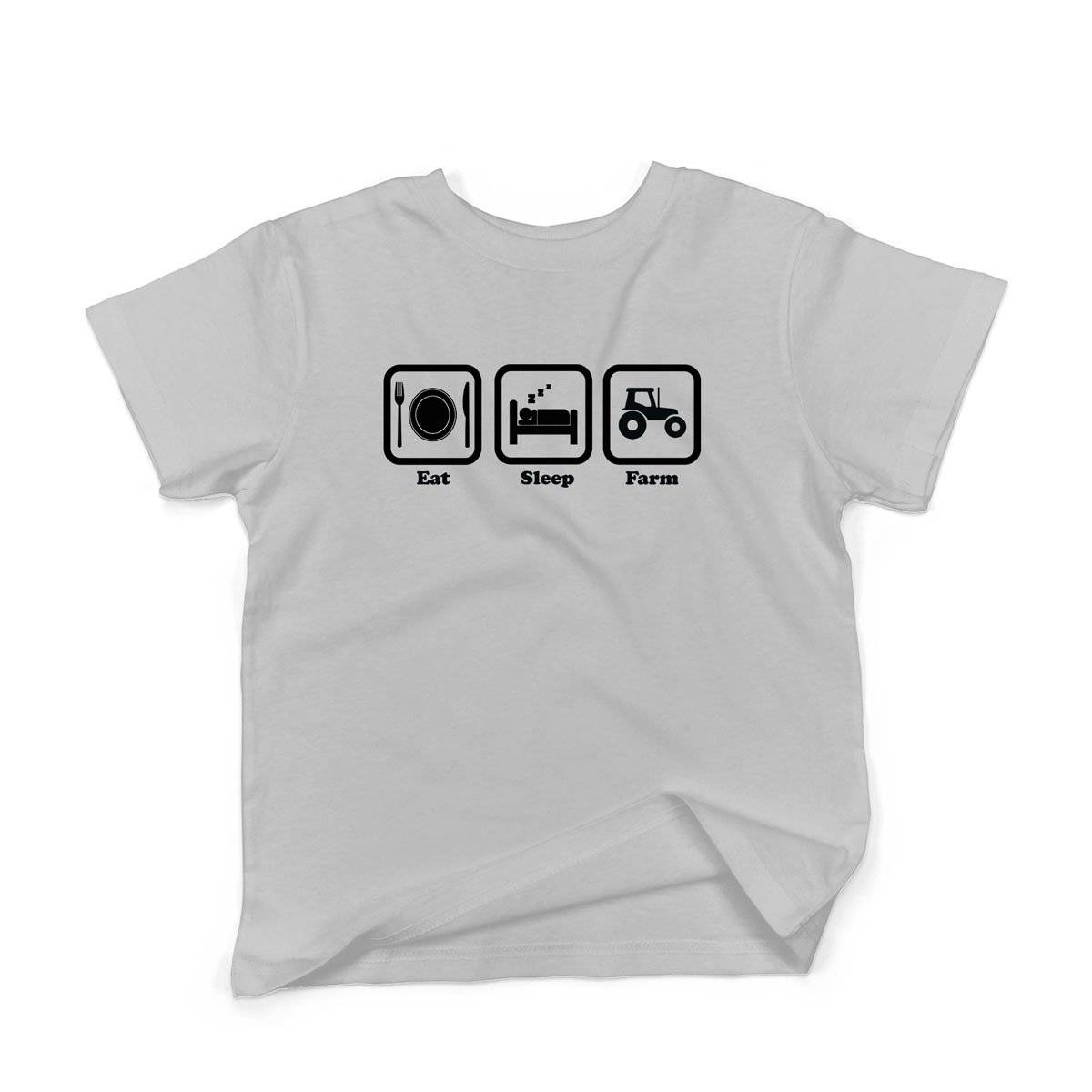 Epic Label Tshirt Eat Sleep Farm T-Shirt Enfant