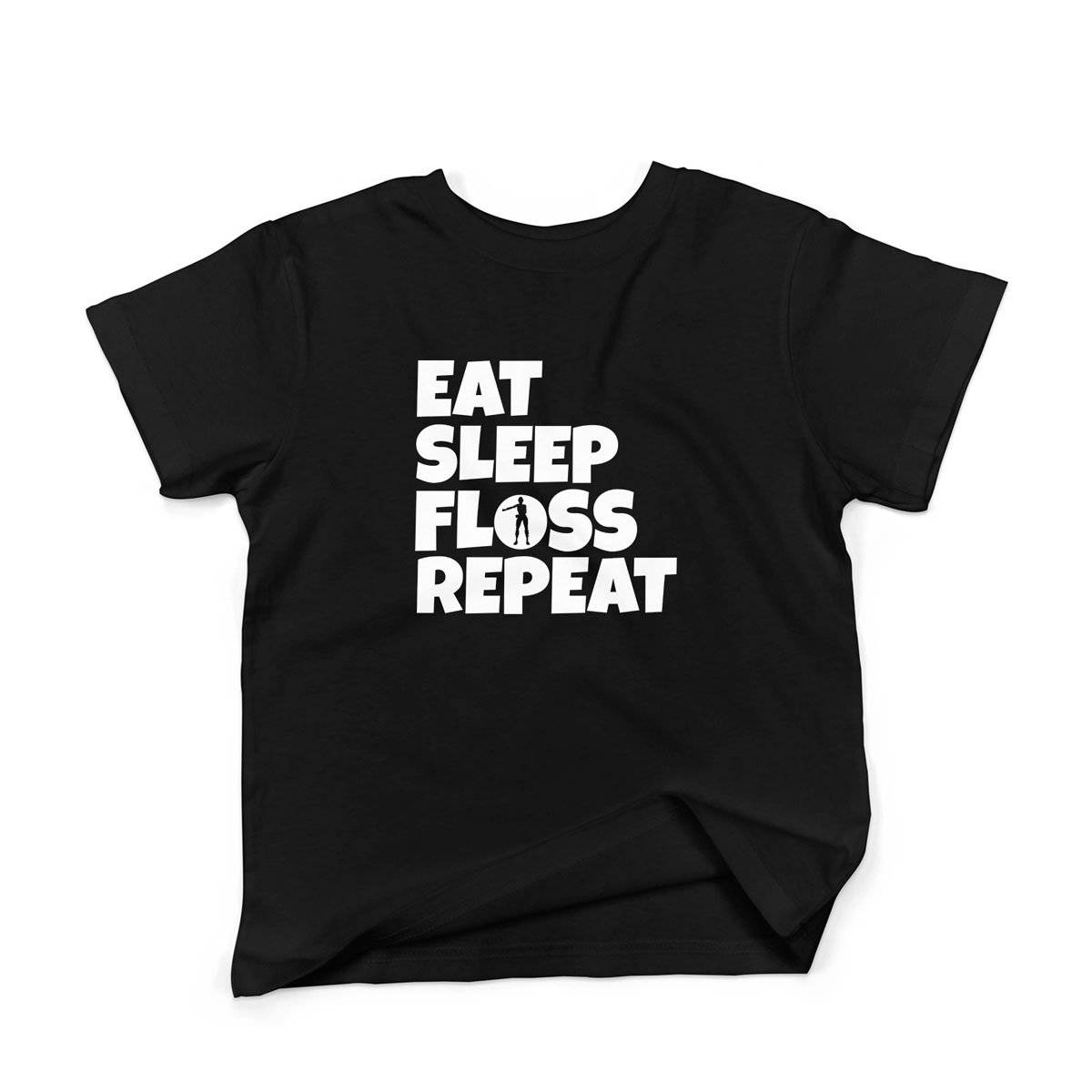 Epic Label Tshirt Eat Sleep Floss Repeat T-Shirt Enfant