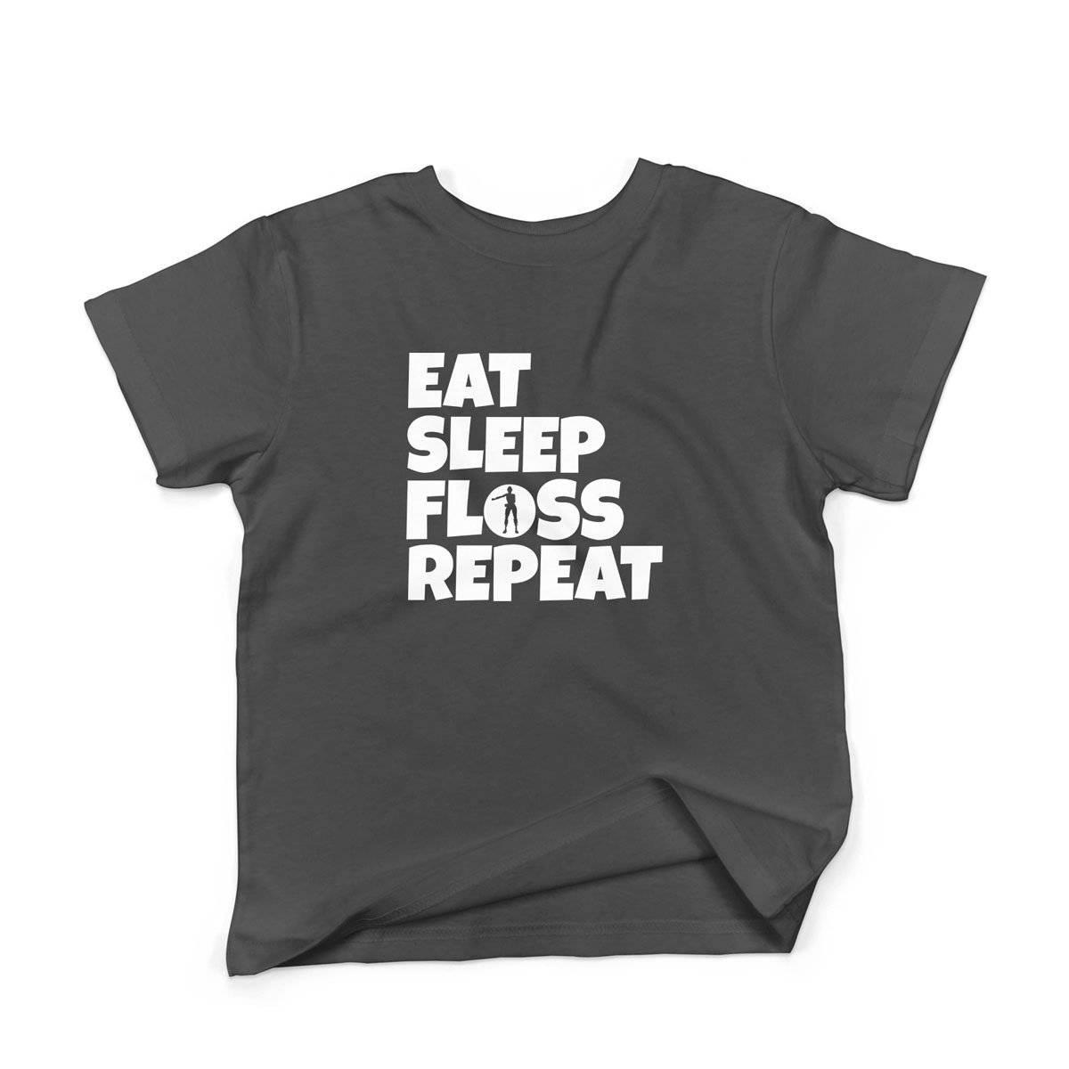 Epic Label Tshirt Eat Sleep Floss Repeat T-Shirt Enfant