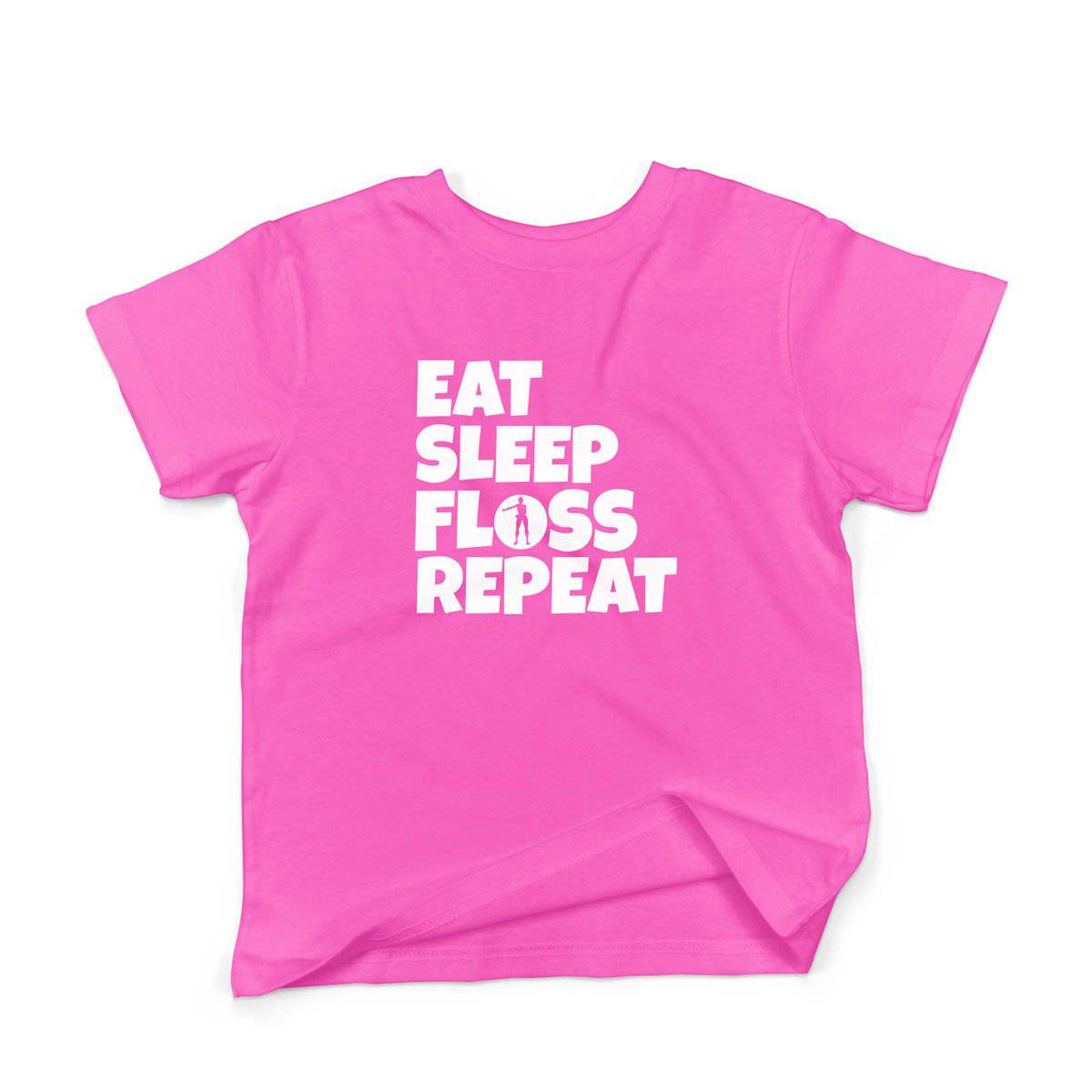 Epic Label Tshirt Eat Sleep Floss Repeat T-Shirt Enfant
