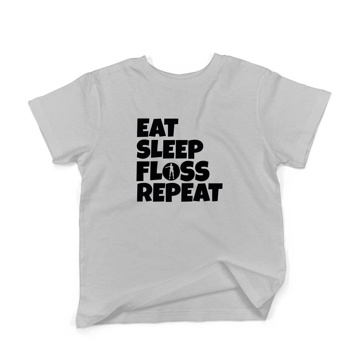 Epic Label Tshirt Eat Sleep Floss Repeat T-Shirt Enfant
