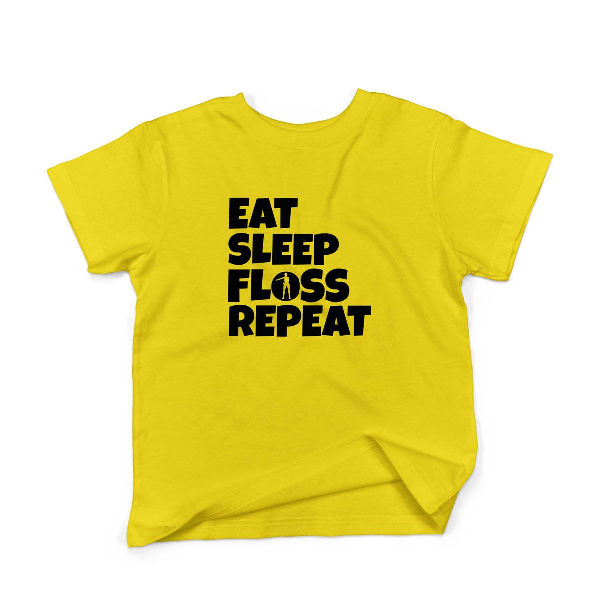 Epic Label Tshirt Eat Sleep Floss Repeat T-Shirt Enfant