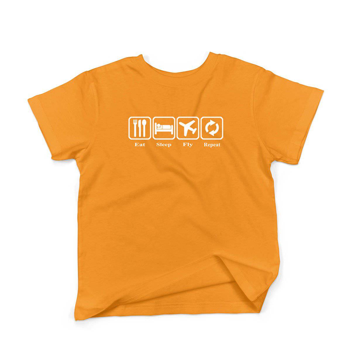 Epic Label Tshirt Eat Sleep Fly Repeat T-Shirt Enfant