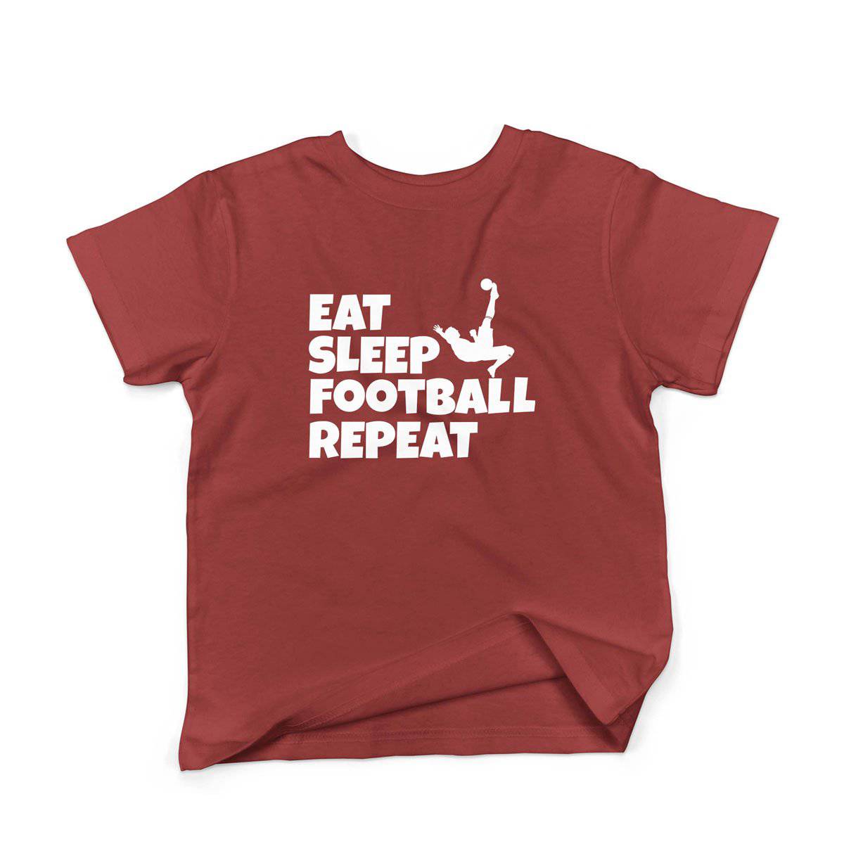 Epic Label Tshirt Eat Sleep Football Repeat T-Shirt Enfant