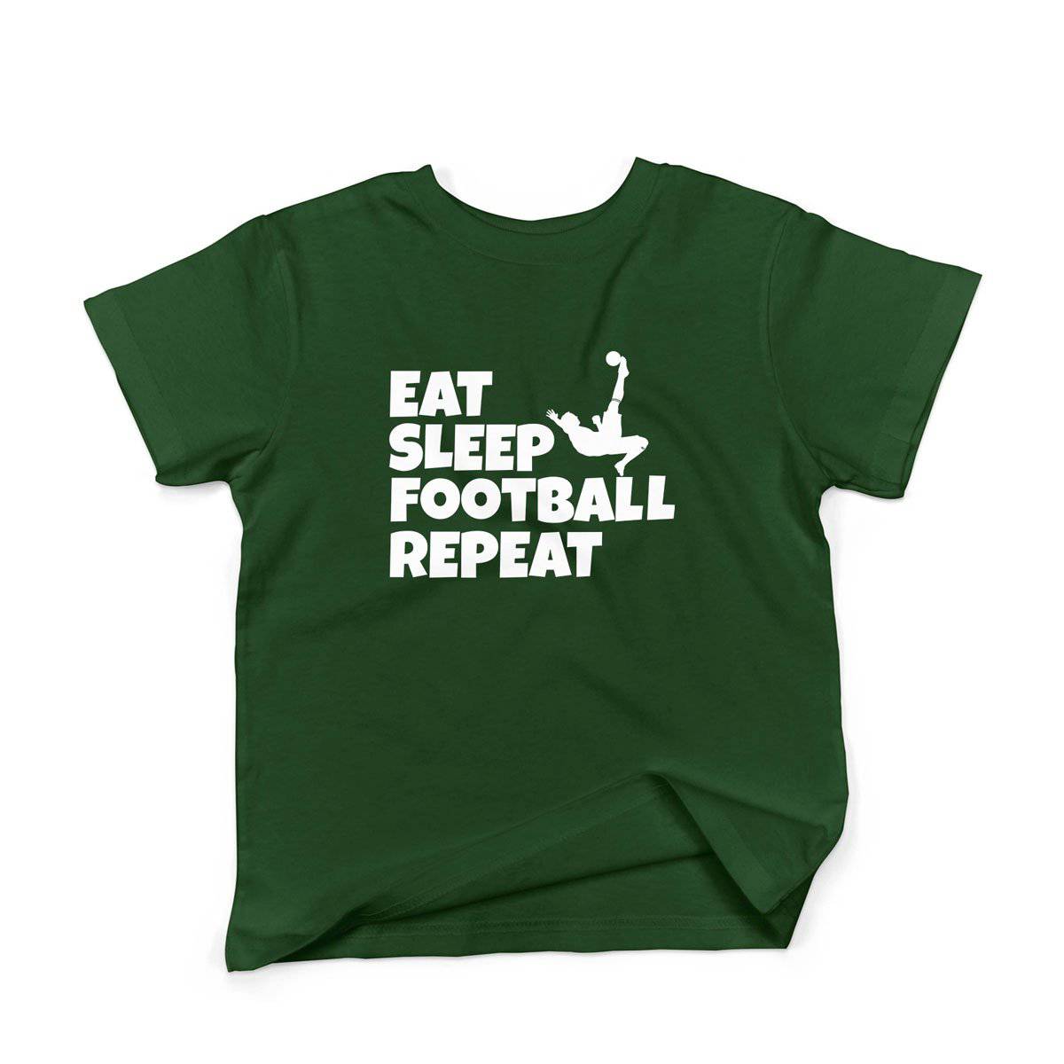 Epic Label Tshirt Eat Sleep Football Repeat T-Shirt Enfant