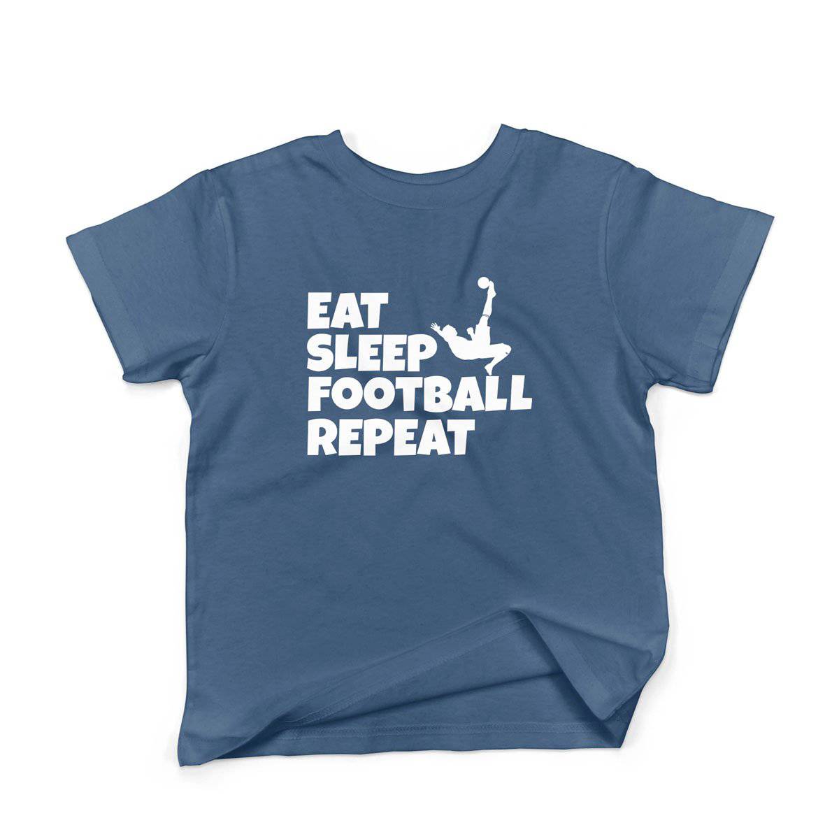 Epic Label Tshirt Eat Sleep Football Repeat T-Shirt Enfant