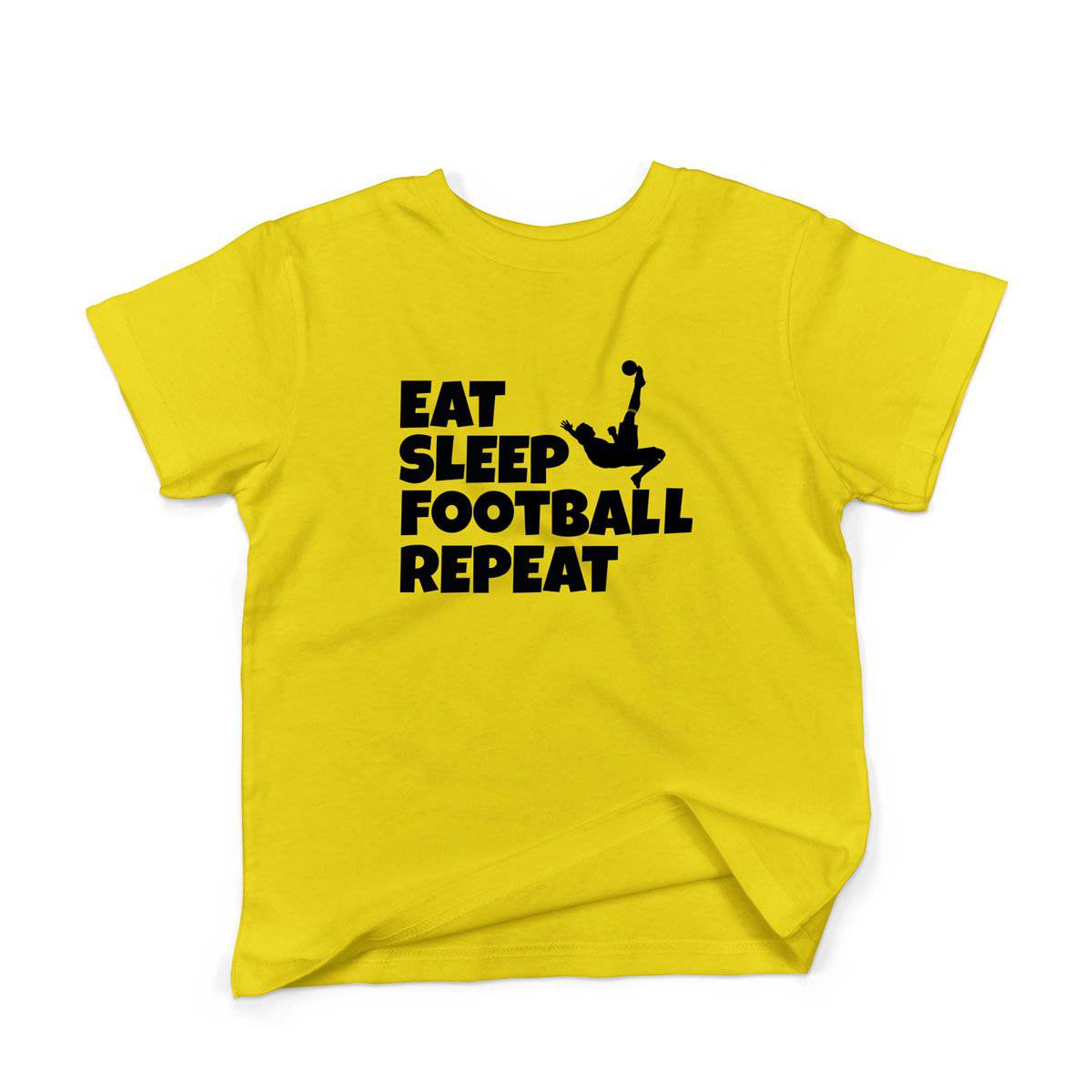 Epic Label Tshirt Eat Sleep Football Repeat T-Shirt Enfant