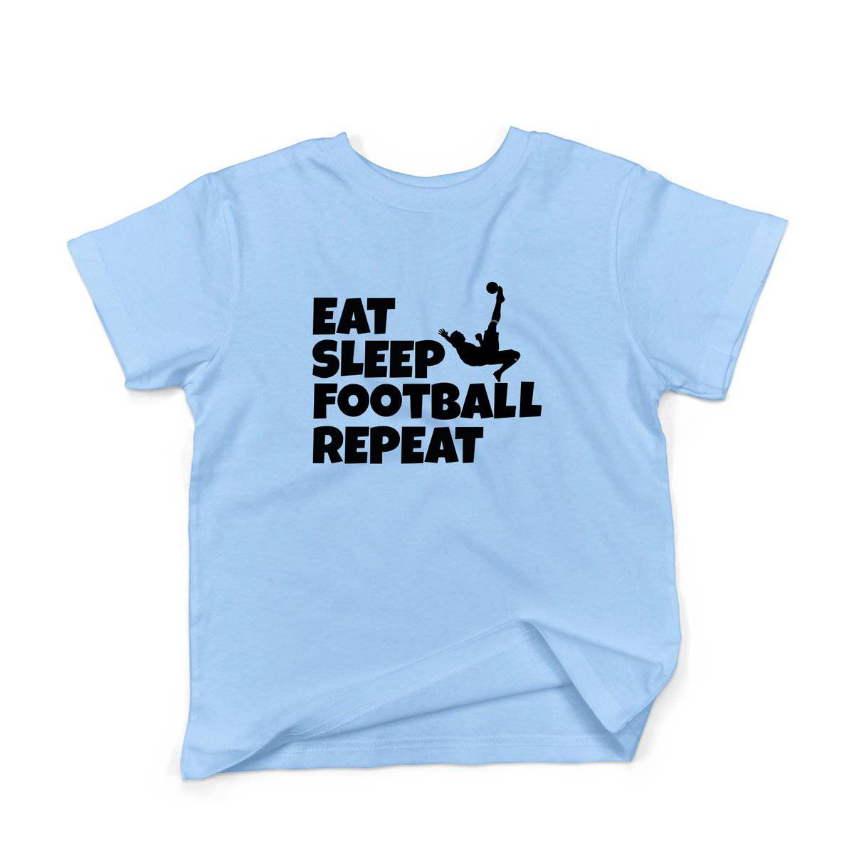 Epic Label Tshirt Eat Sleep Football Repeat T-Shirt Enfant
