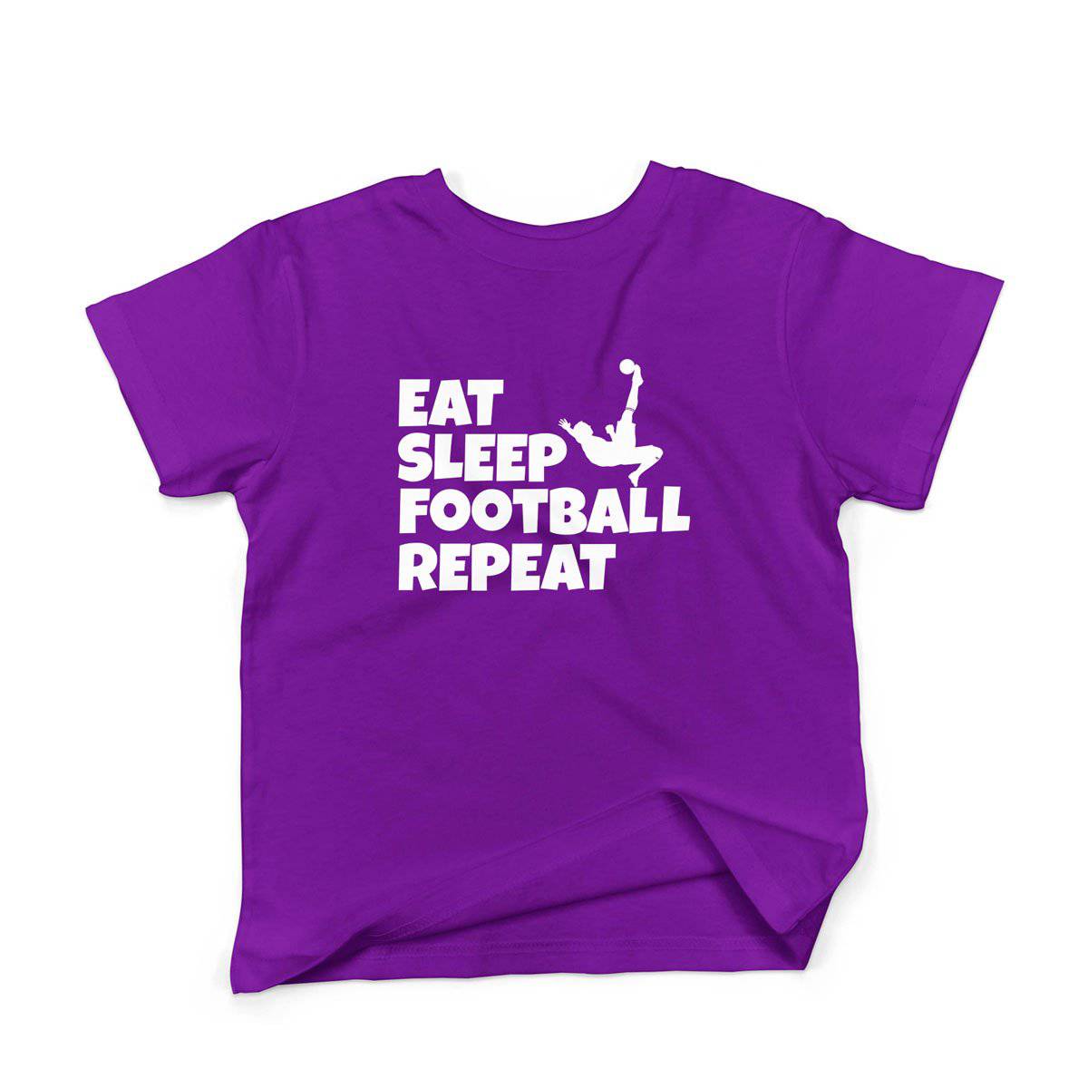 Epic Label Tshirt Eat Sleep Football Repeat T-Shirt Enfant