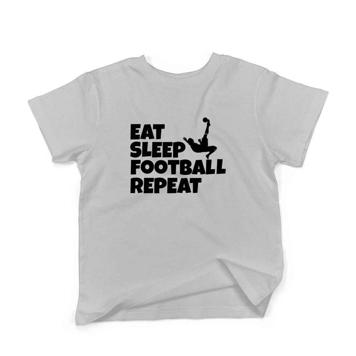 Epic Label Tshirt Eat Sleep Football Repeat T-Shirt Enfant