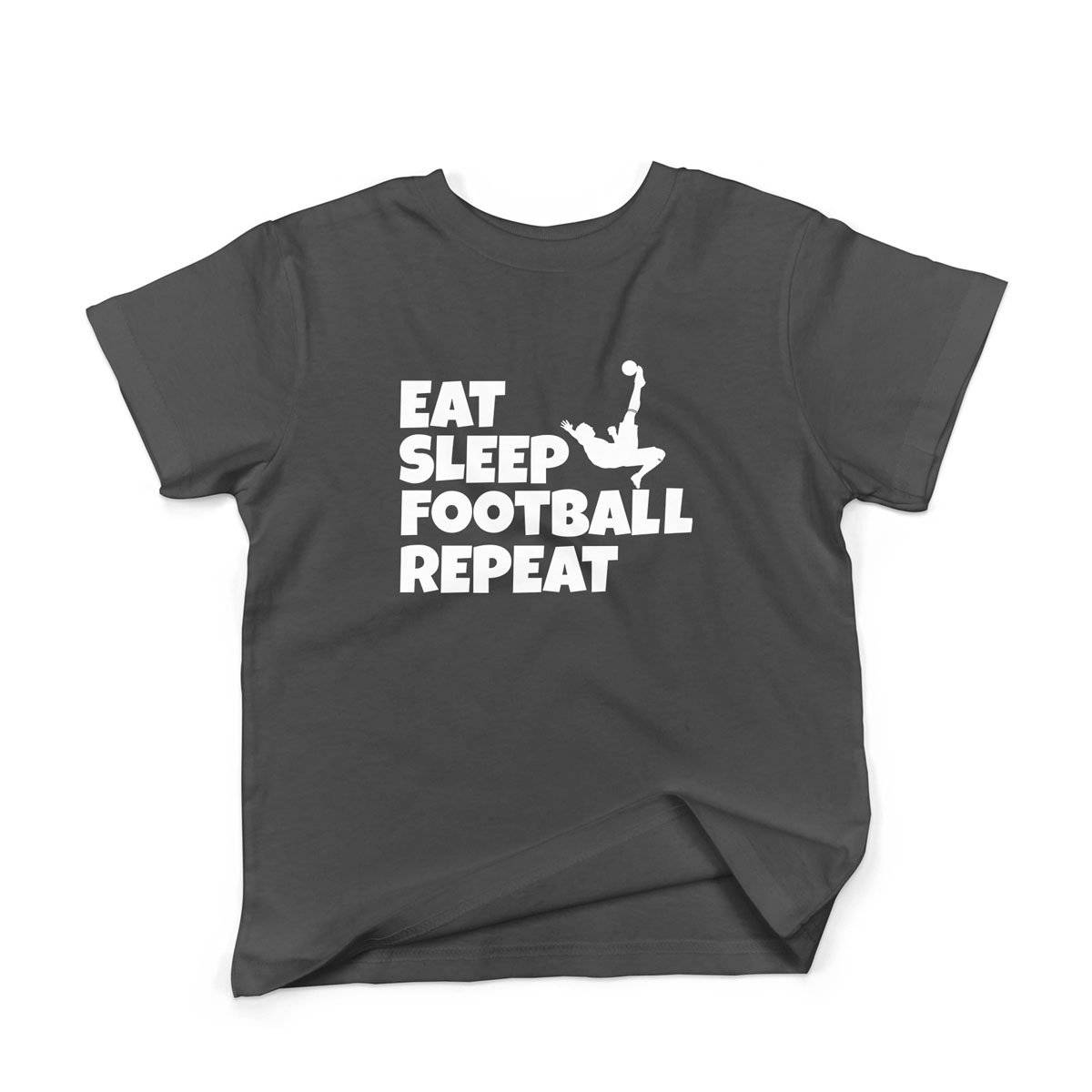 Epic Label Tshirt Eat Sleep Football Repeat T-Shirt Enfant