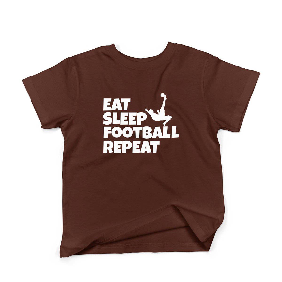 Epic Label Tshirt Eat Sleep Football Repeat T-Shirt Enfant