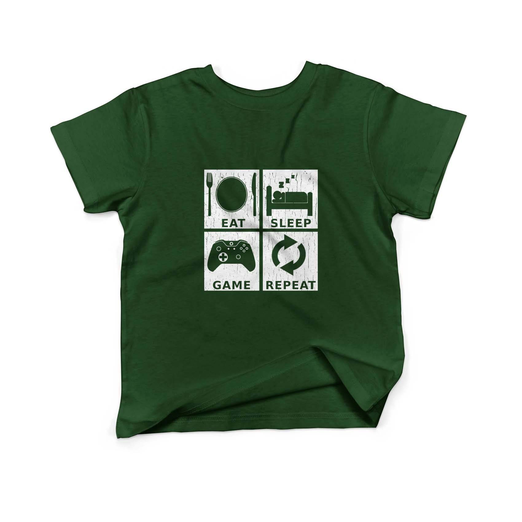 Epic Label Tshirt Eat Sleep Game Repeat Design T-Shirt Enfant