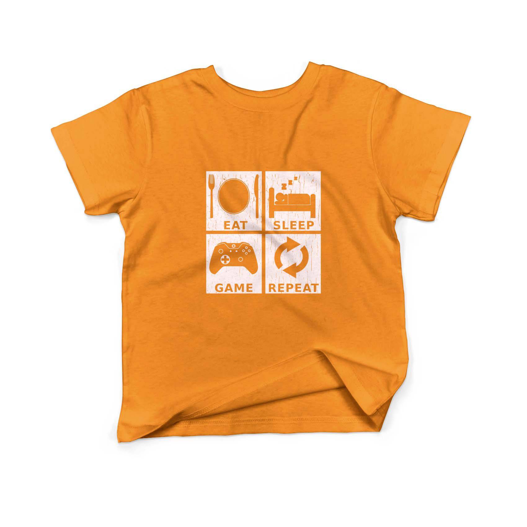 Epic Label Tshirt Eat Sleep Game Repeat Design T-Shirt Enfant