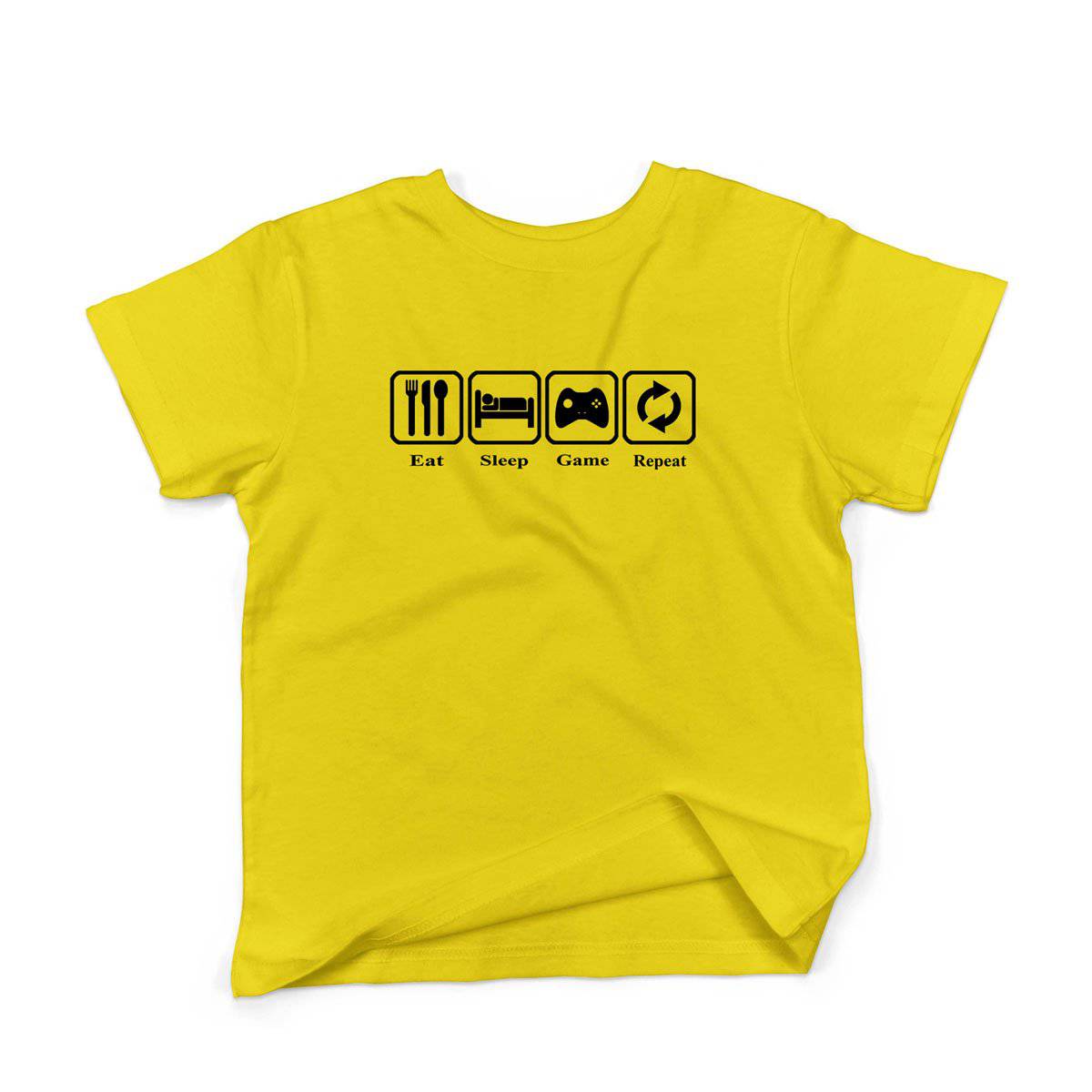 Epic Label Tshirt Eat Sleep Game Repeat Design Vintage T-Shirt Enfant