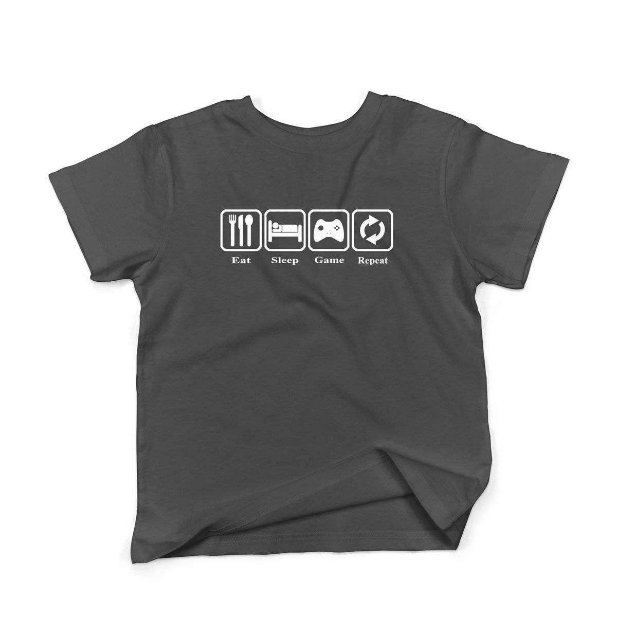 Epic Label Tshirt Eat Sleep Game Repeat Design Vintage T-Shirt Enfant