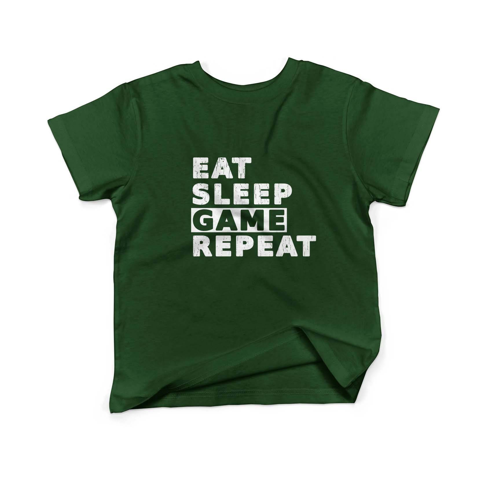 Epic Label Tshirt Eat Sleep Game Repeat Vintage T-Shirt Enfant