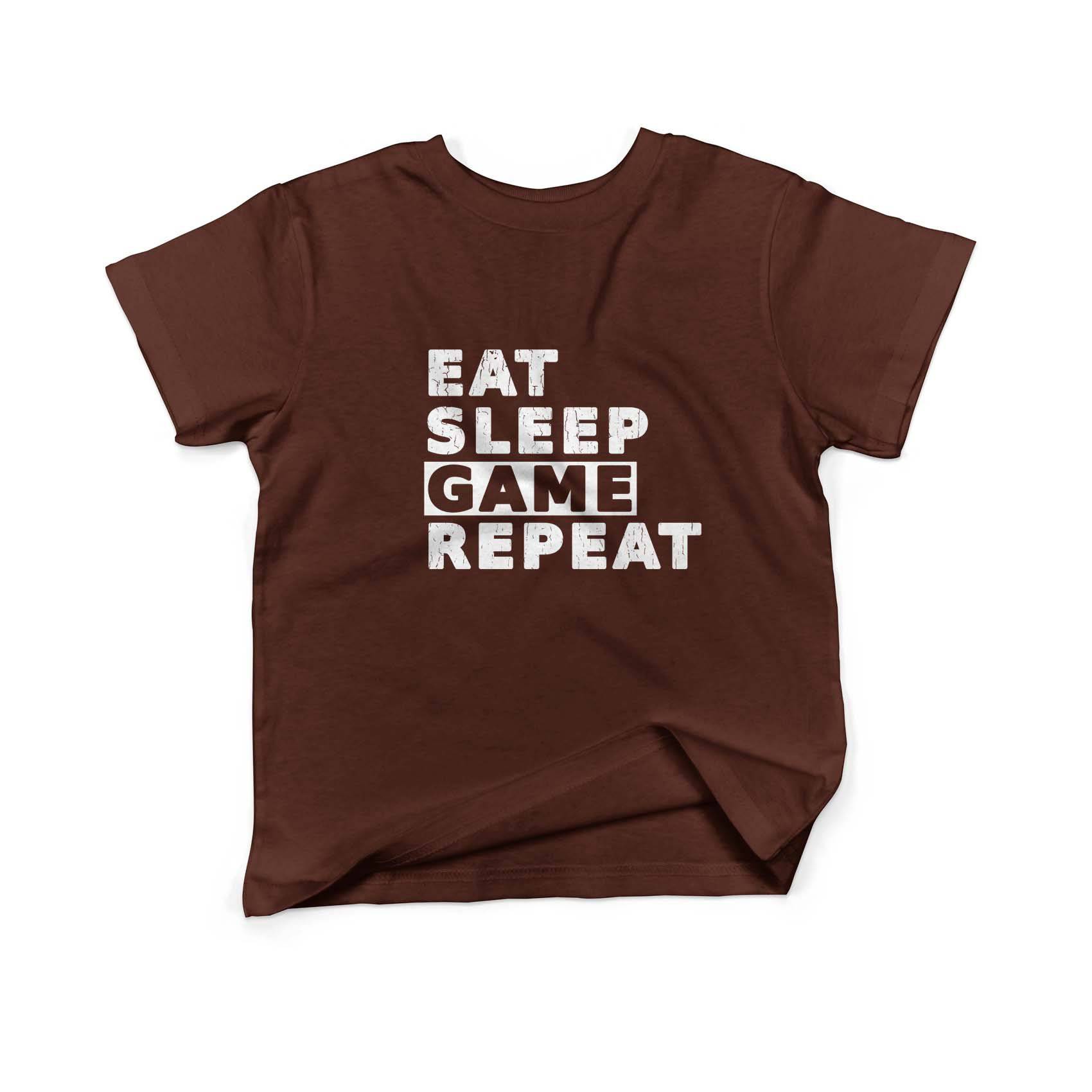 Epic Label Tshirt Eat Sleep Game Repeat Vintage T-Shirt Enfant