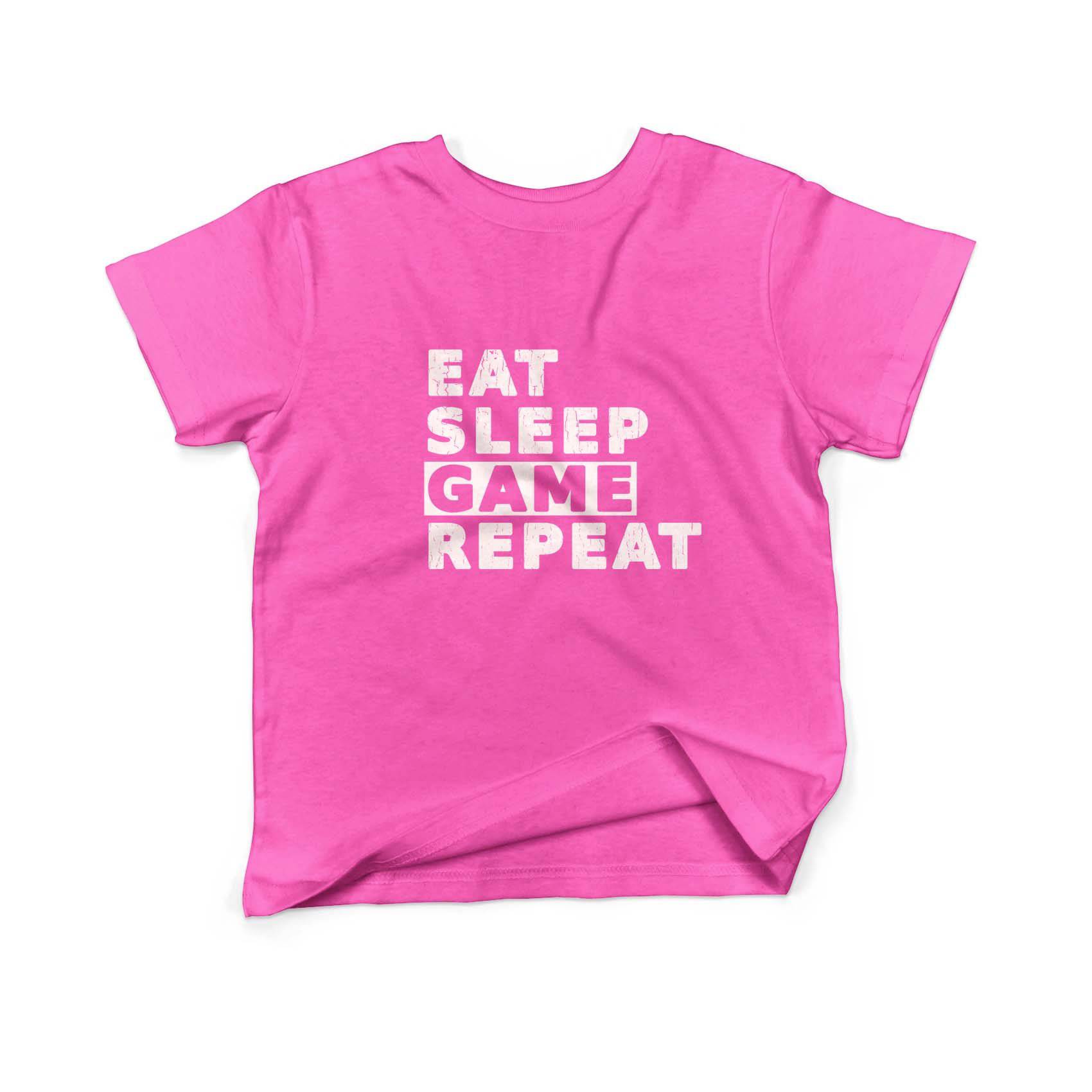 Epic Label Tshirt Eat Sleep Game Repeat Vintage T-Shirt Enfant