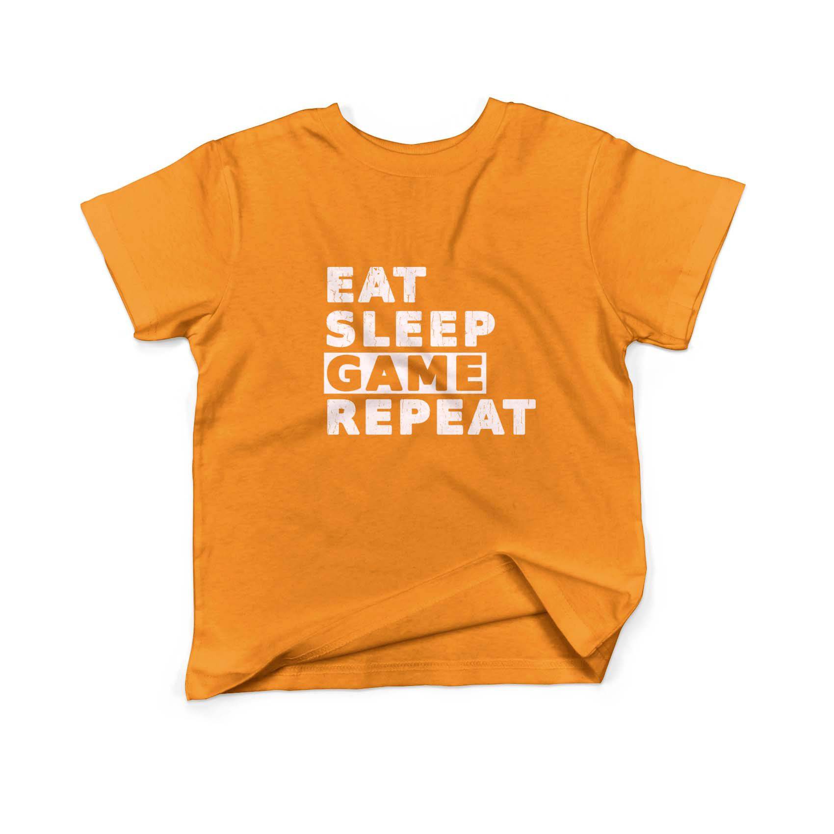Epic Label Tshirt Eat Sleep Game Repeat Vintage T-Shirt Enfant