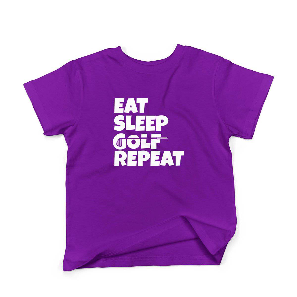 Epic Label Tshirt Eat Sleep Golf Repeat T-Shirt Enfant