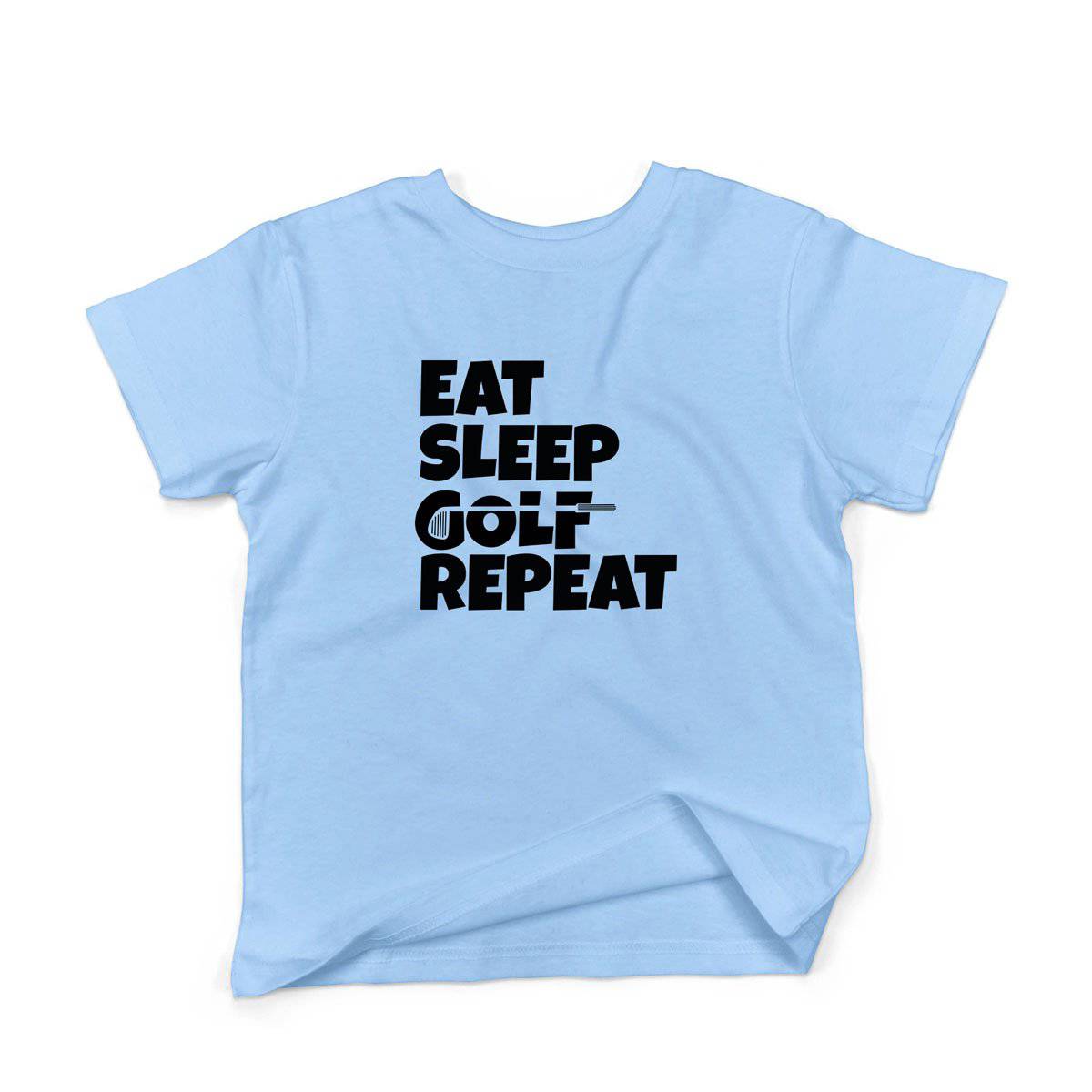 Epic Label Tshirt Eat Sleep Golf Repeat T-Shirt Enfant