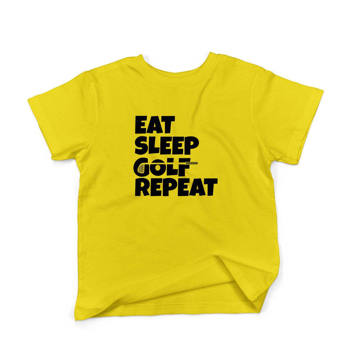 Epic Label Tshirt Eat Sleep Golf Repeat T-Shirt Enfant