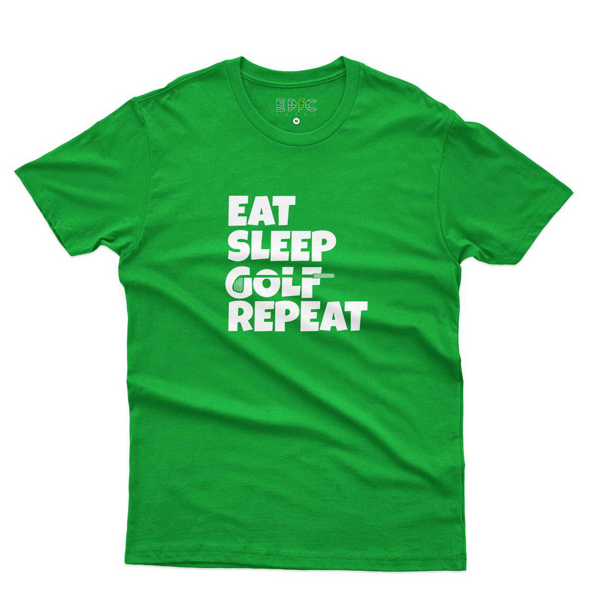 Epic Label Tshirt Eat Sleep Golf Repeat T-Shirt Pour Homme