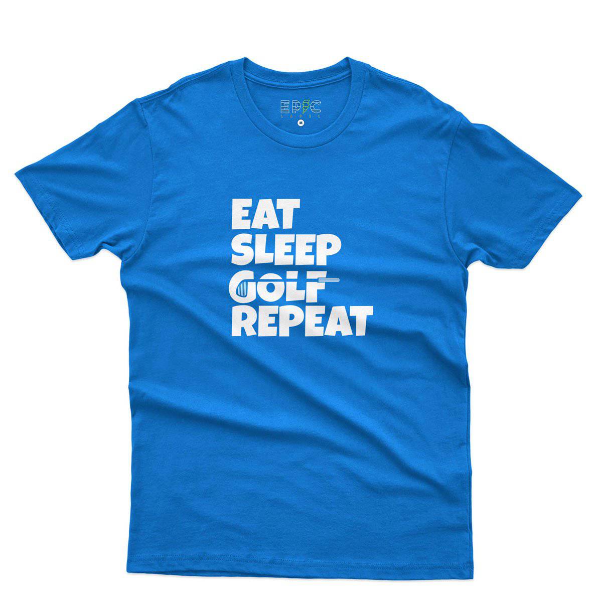 Epic Label Tshirt Eat Sleep Golf Repeat T-Shirt Pour Homme