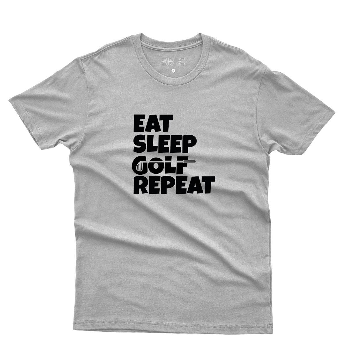 Epic Label Tshirt Eat Sleep Golf Repeat T-Shirt Pour Homme