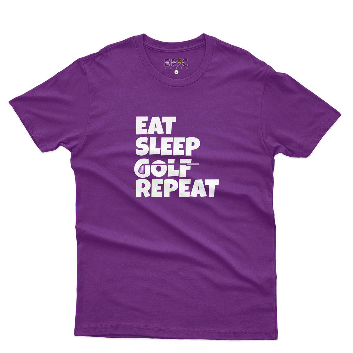 Epic Label Tshirt Eat Sleep Golf Repeat T-Shirt Pour Homme
