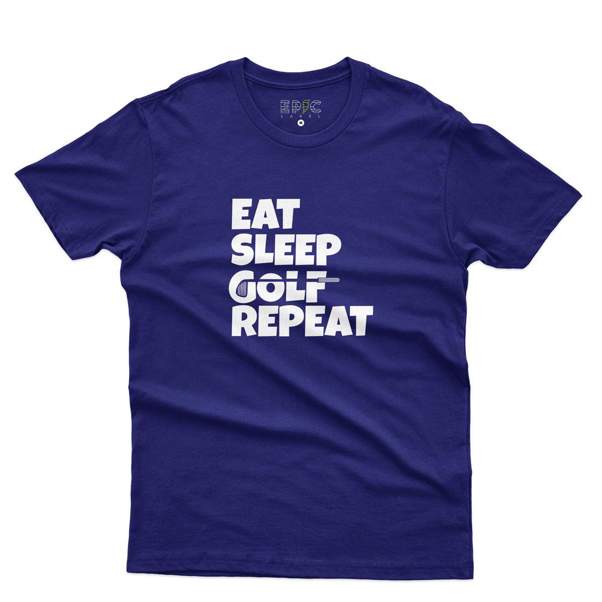 Epic Label Tshirt Eat Sleep Golf Repeat T-Shirt Pour Homme
