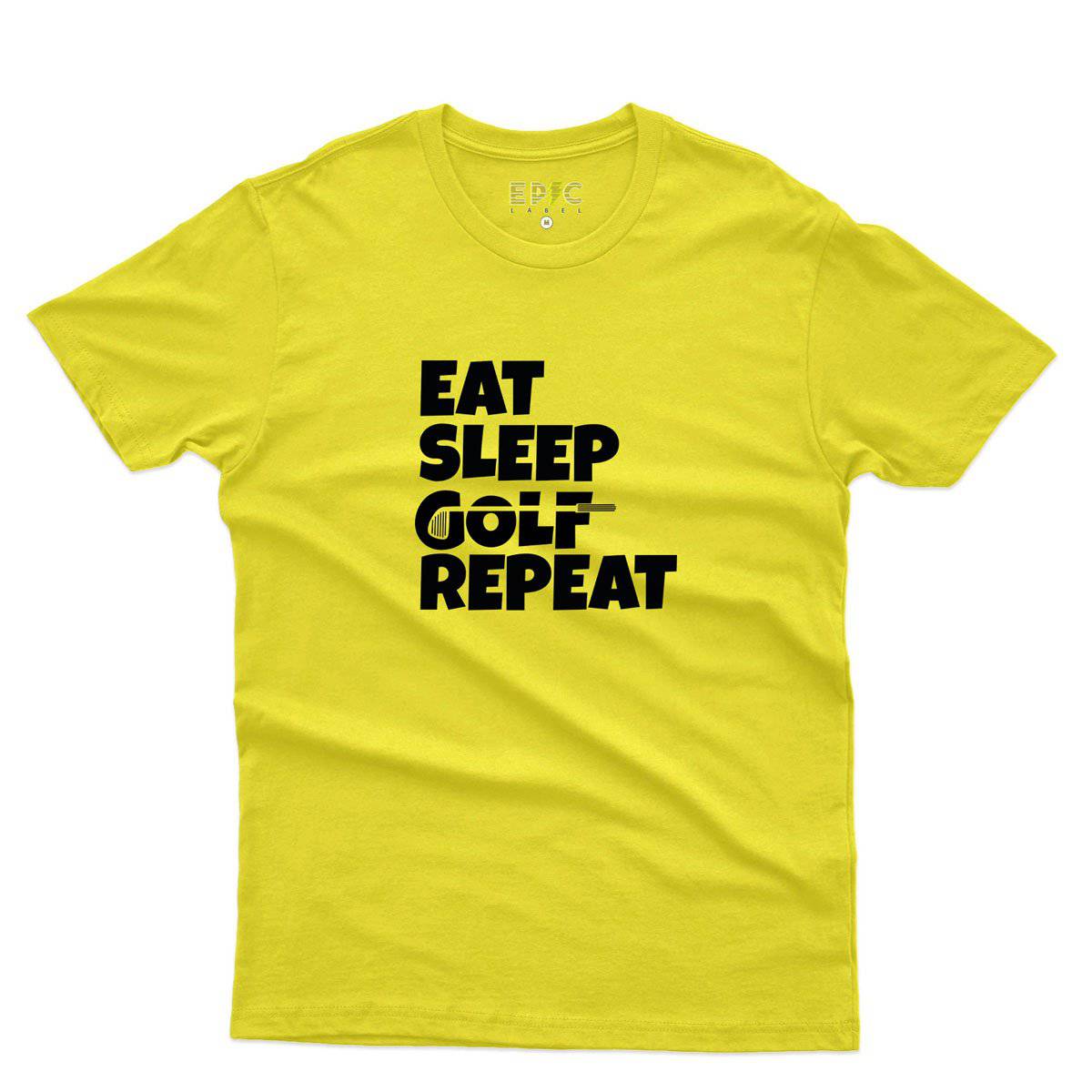 Epic Label Tshirt Eat Sleep Golf Repeat T-Shirt Pour Homme
